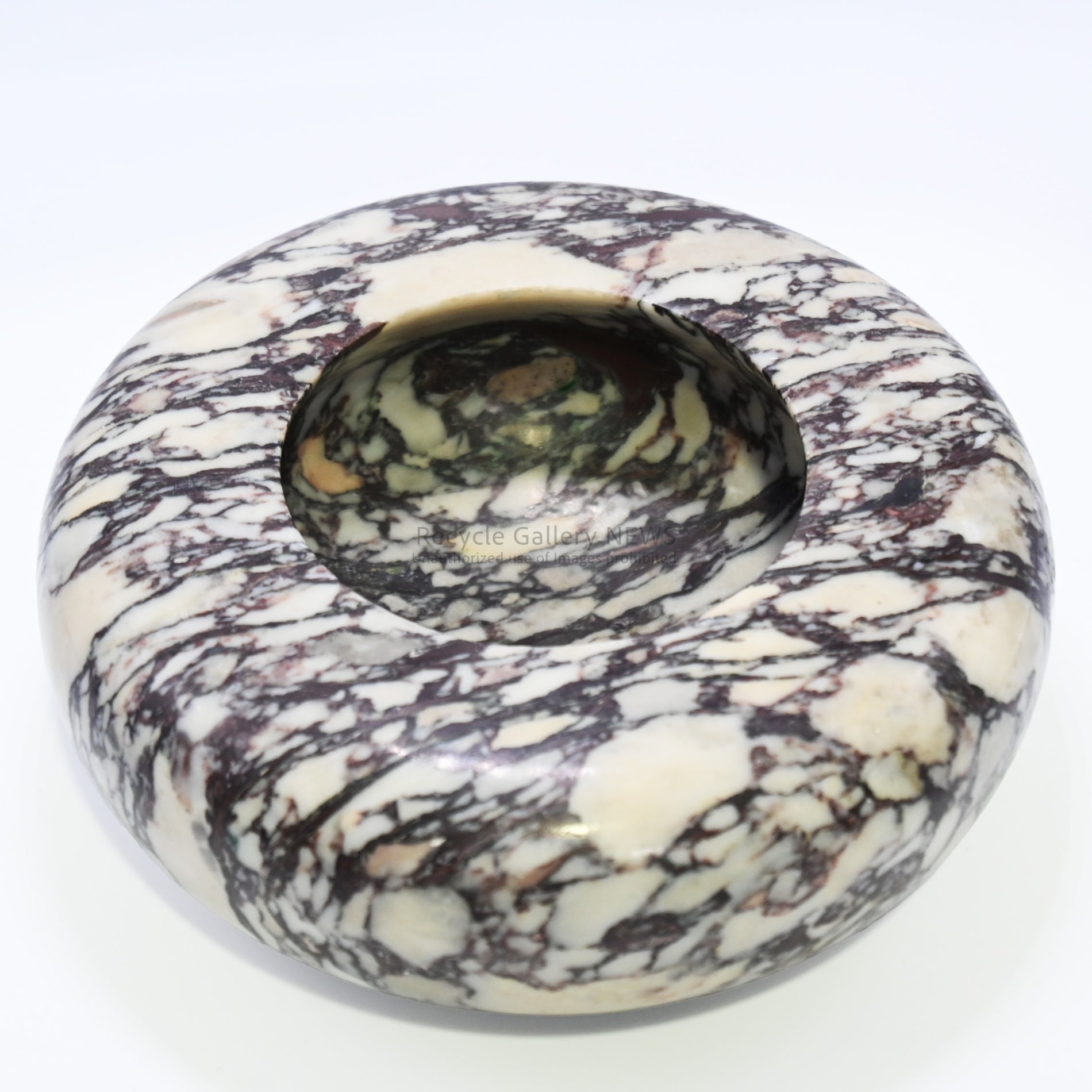 Marble Ashtray Black and White Natural Stone Accessory Tray / 大理石 灰皿 黒 白 マーブル 天然石 アクセサリートレー