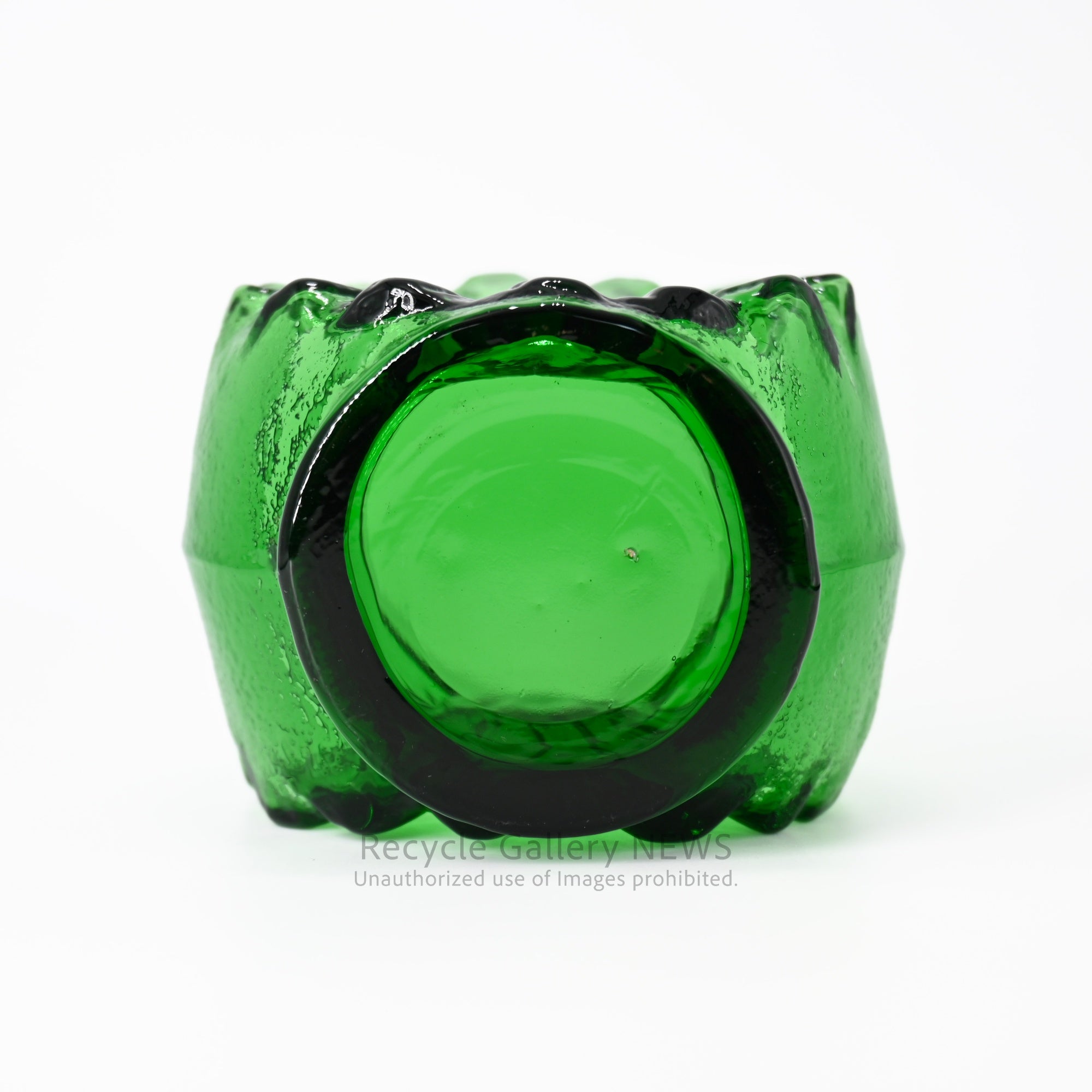 Sasaki Glass Vintage Vase Showa Retro Green Japan / 佐々木硝子 ヴィンテージ花瓶 昭和レトロ 緑 日本
