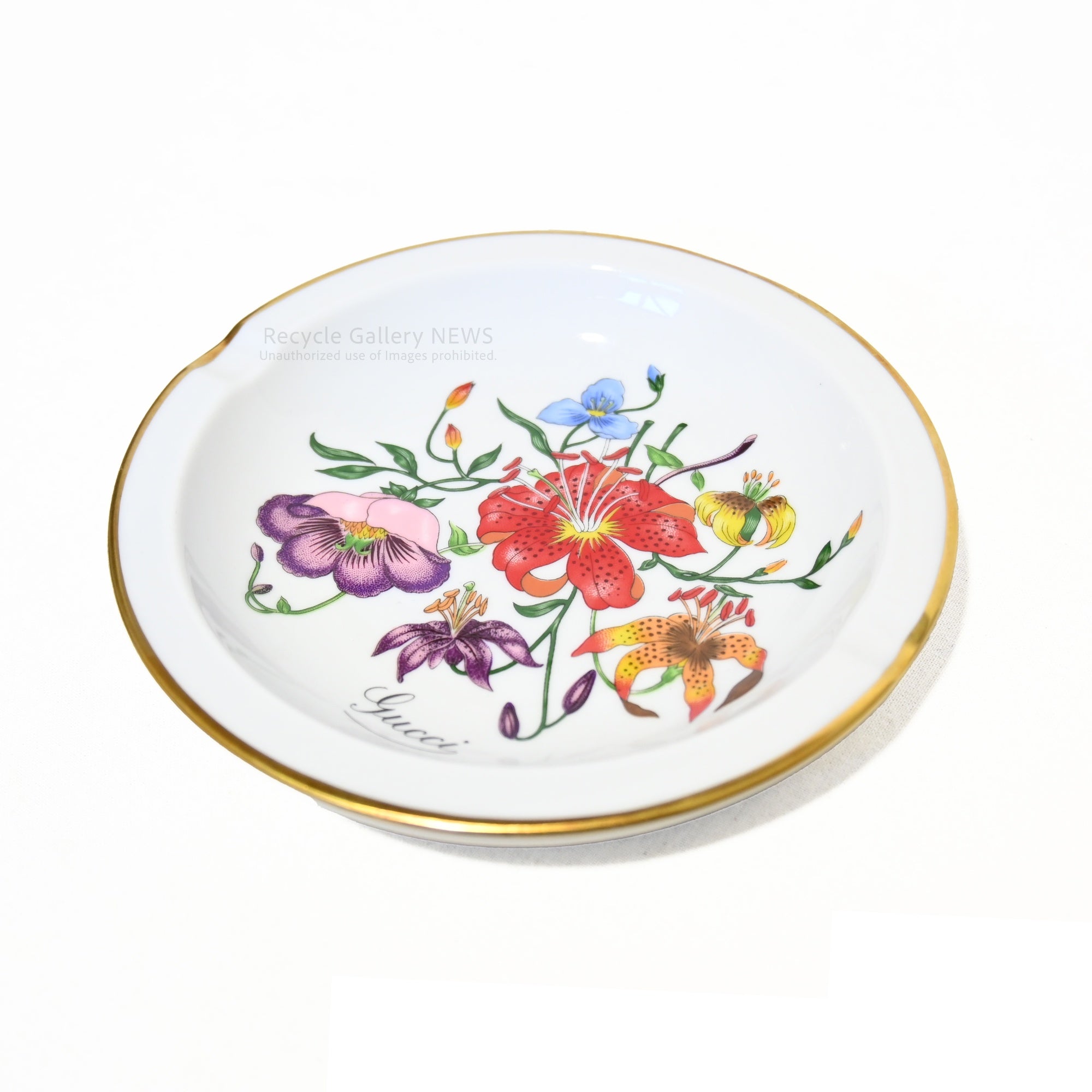GUCCI x Ginori Ashtray 1970s-80s Unused Rare Italy / グッチ × ジノリ 灰皿 アッシュトレイ 1970~80年代 未使用 希少品 イタリア