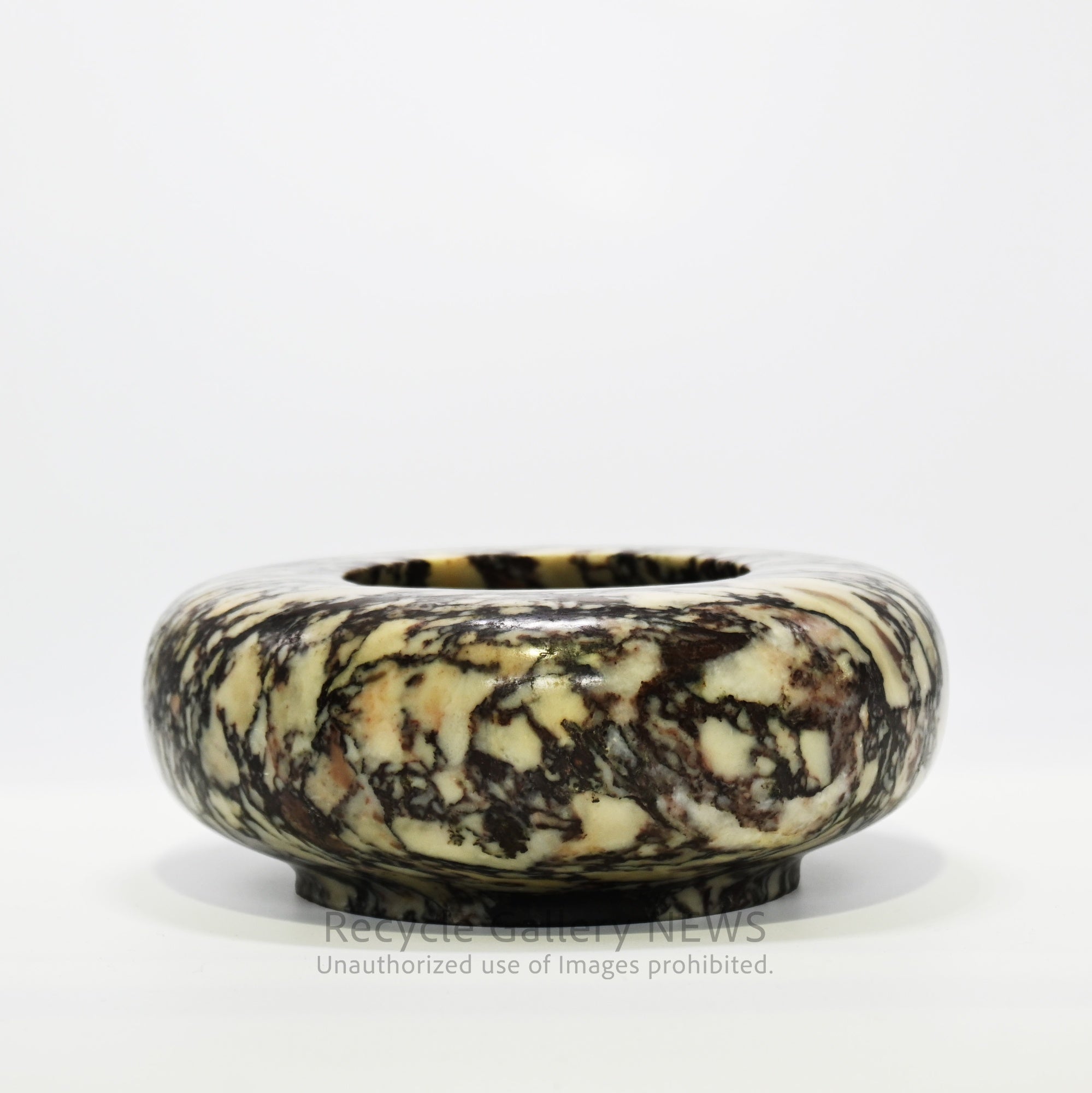 Marble Ashtray Black and White Natural Stone Accessory Tray / 大理石 灰皿 黒 白 マーブル 天然石 アクセサリートレー