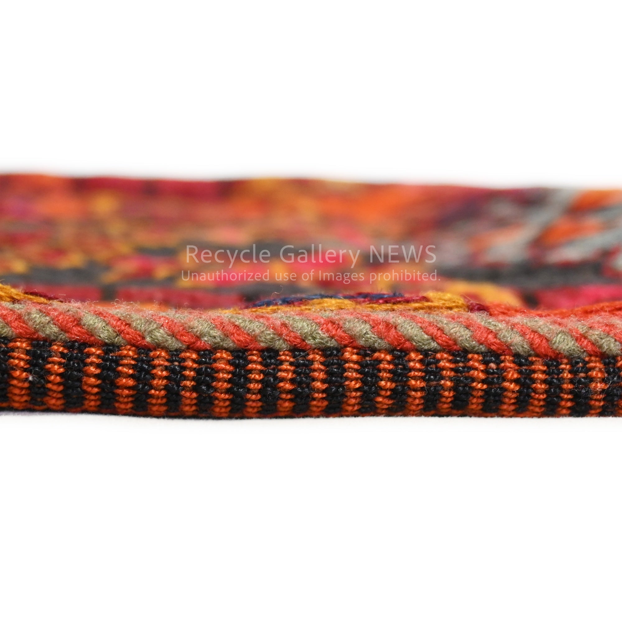 Old Kilim Cushion Cover [C] Bright Orange Middle east / オールドキリム クッションカバー 中東 伝統織 赤系 3種類 （C 蛍光オレンジ）