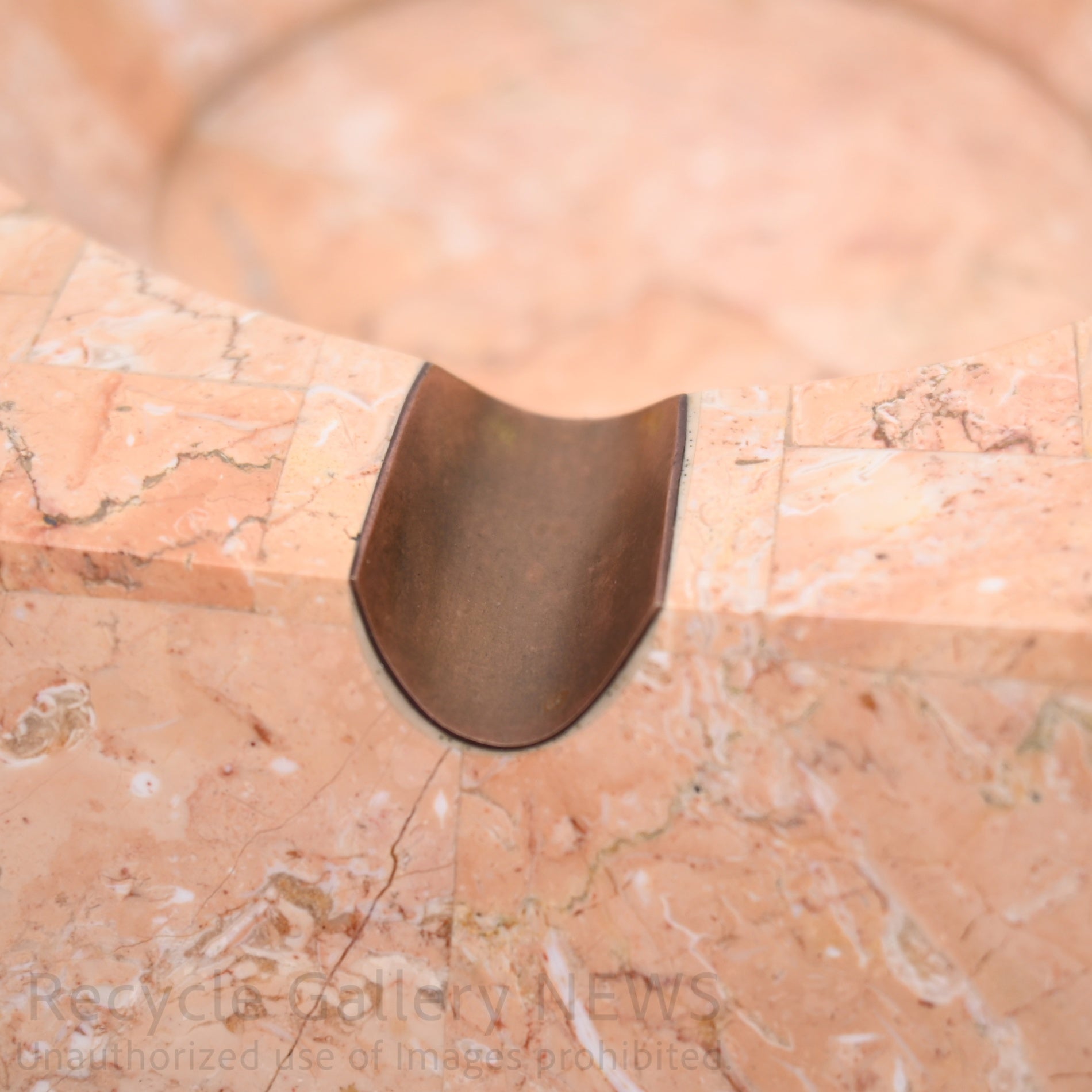 Pink Marble Look Stone Texture Ash Tray Square Mid-Century Modern / 大理石調 アッシュトレイ 灰皿 スクエアフォルム モダンインテリア ミッドセンチュリー ピンク マーブル