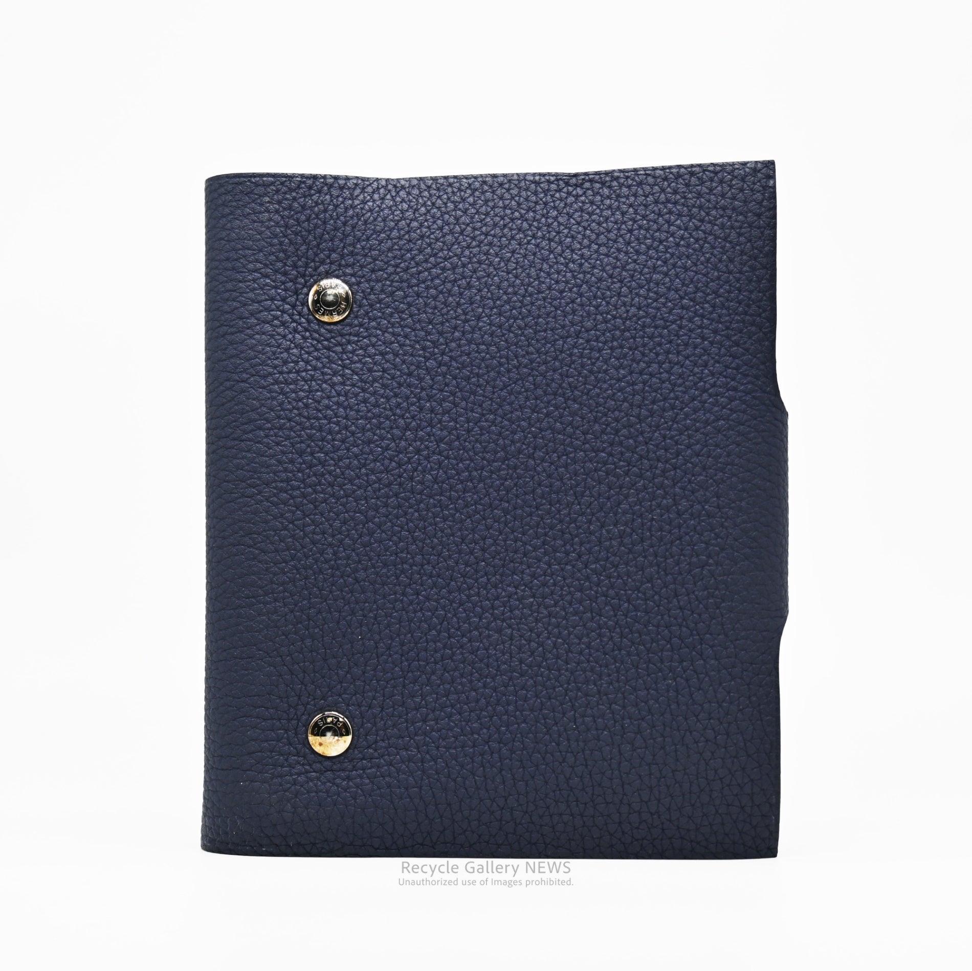 Hermes Ulysse PM Notebook Cover in Dark Navy Togo Calfskin / エルメス ノートカバー ユリスPM ヴォー・トーゴ 濃紺 カーフスキン
