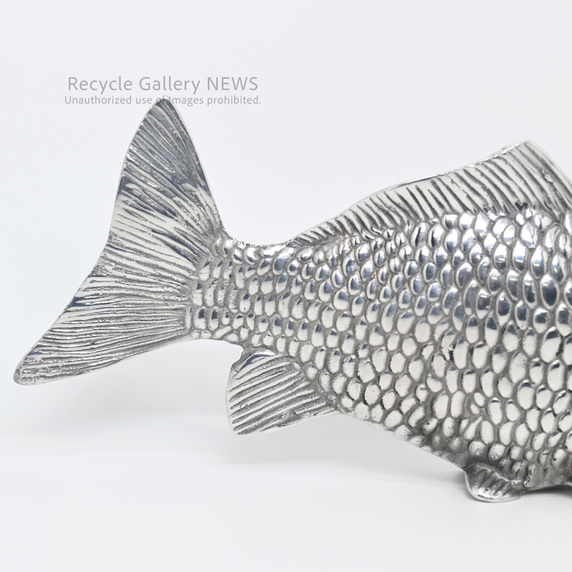 Vintage Carp Motif Napkin Holder Silver Plated / 鯉モチーフ ヴィンテージ ナプキンホルダー シルバー 銀メッキ