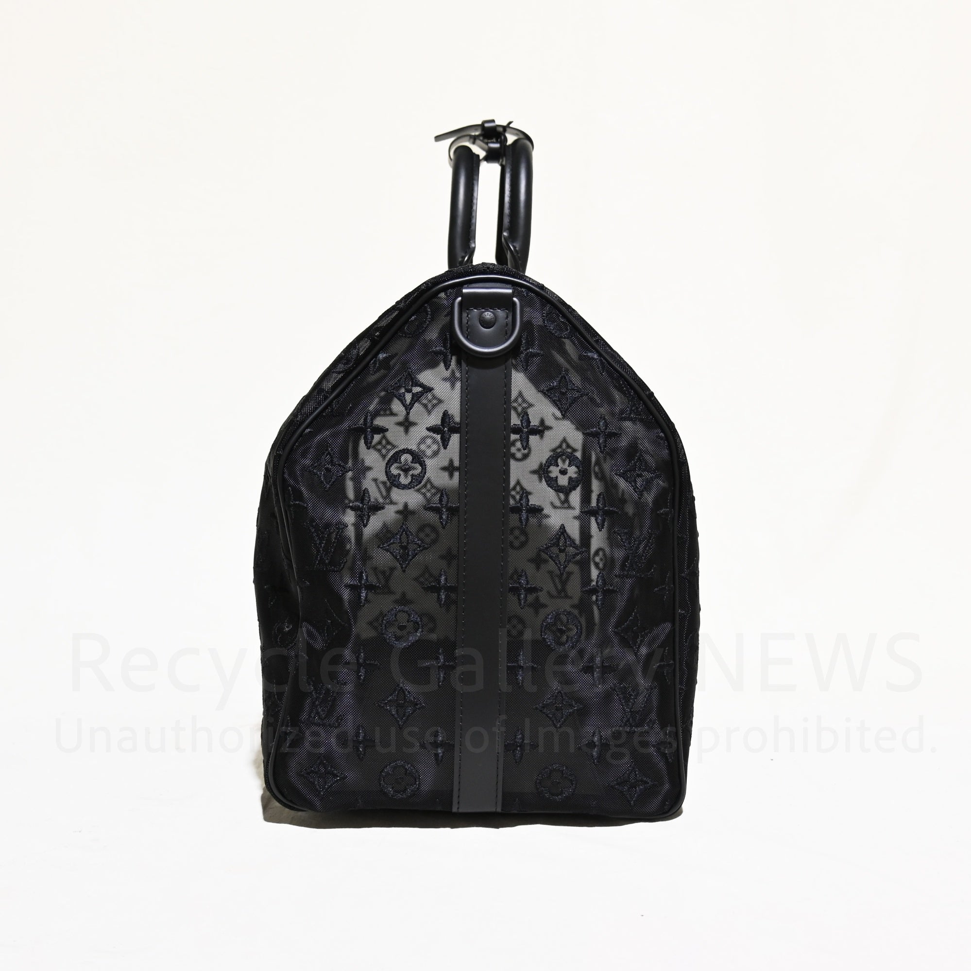 LOUIS VUITTON 2019 AW Virgil Abloh M53971 Monogram Mesh and Leather Boston Bag Keepall Bandouliere 50 / ルイ・ヴィトン ヴァージル・アブロー モノグラム メッシュ・レザー ボストンバッグ キーポル バンドリエール50