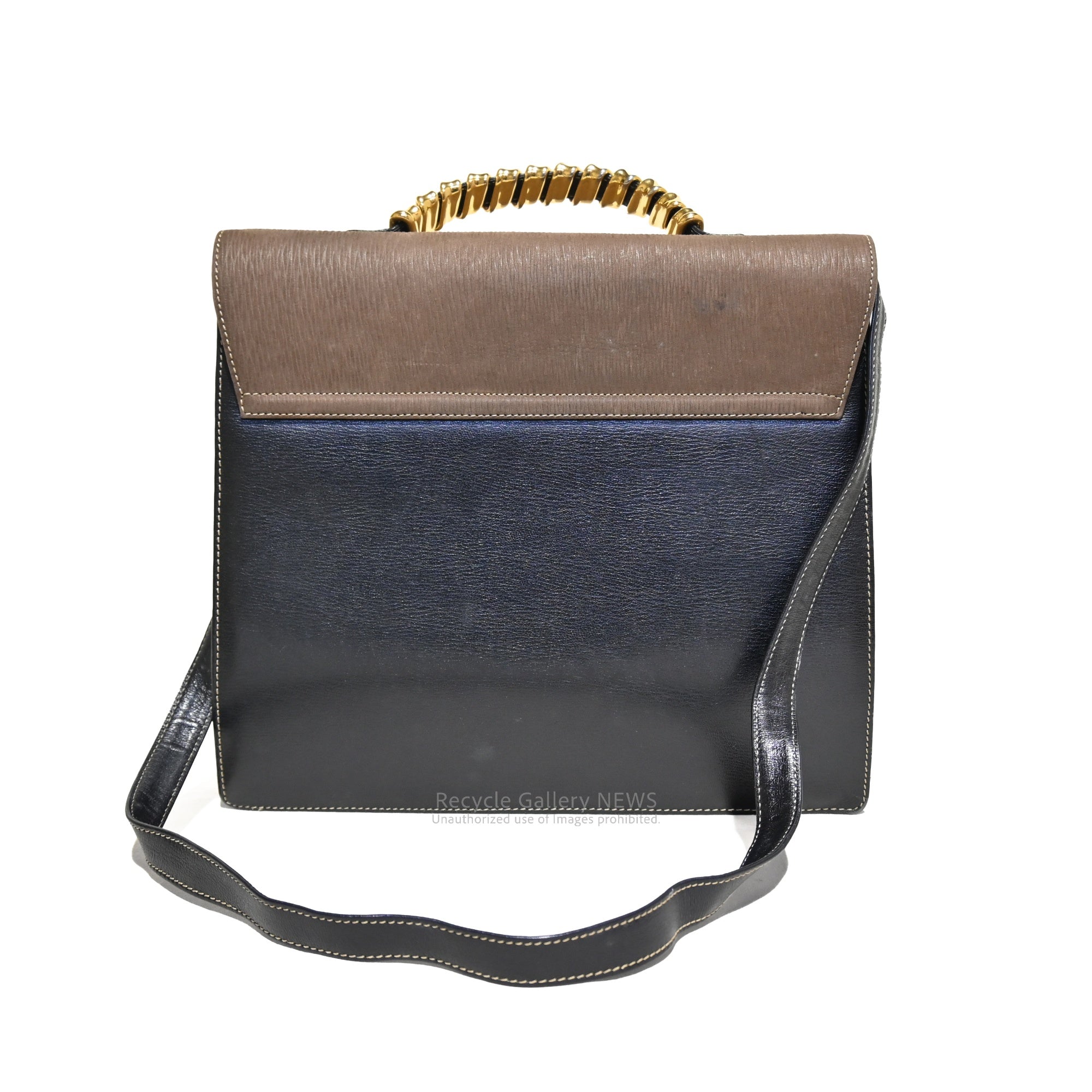 Vintage LOEWE Velázquez 2-way shoulder bag with twisted hardware / ロエベ ベラスケス ショルダーバッグ 2way ツイスト金具 ヴィンテージ