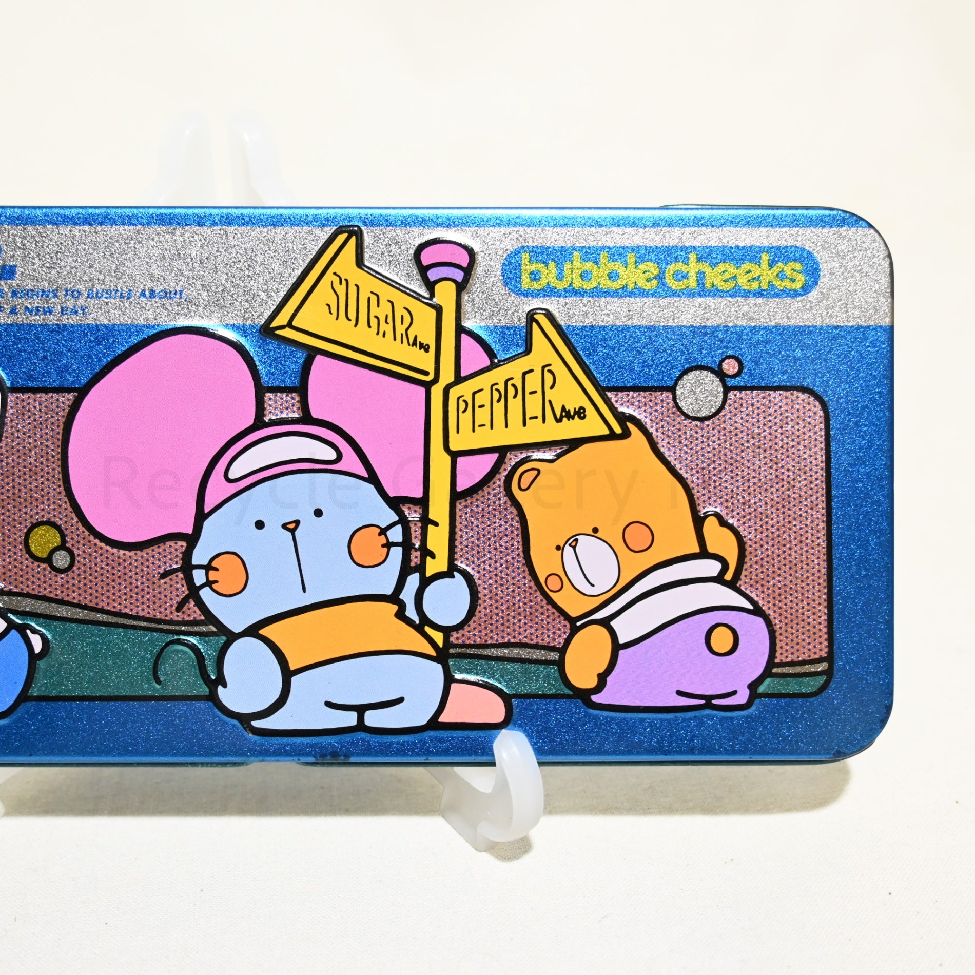 Sanrio Bubble Cheeks Pencil case Retro Japan Vintage / サンリオ バブルチークス 缶ペンケース 昭和レトロ 当時物 ヴィンテージ