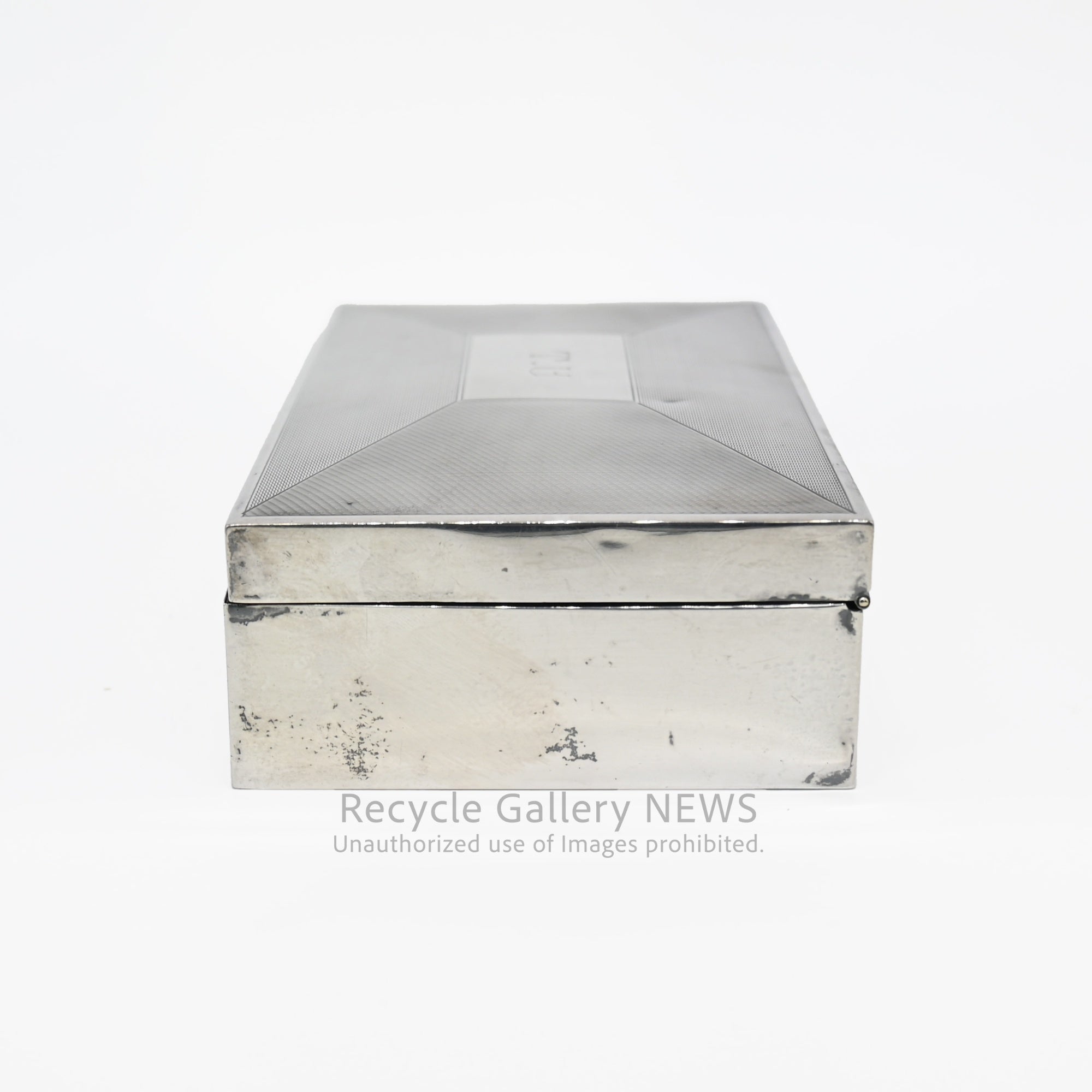 Antique 1932 Art Deco Era English Sterling Silver Case Birmingham / 1932年 アール・デコ様式 バーミンガム 英国純銀製 シルバーケース アンティーク