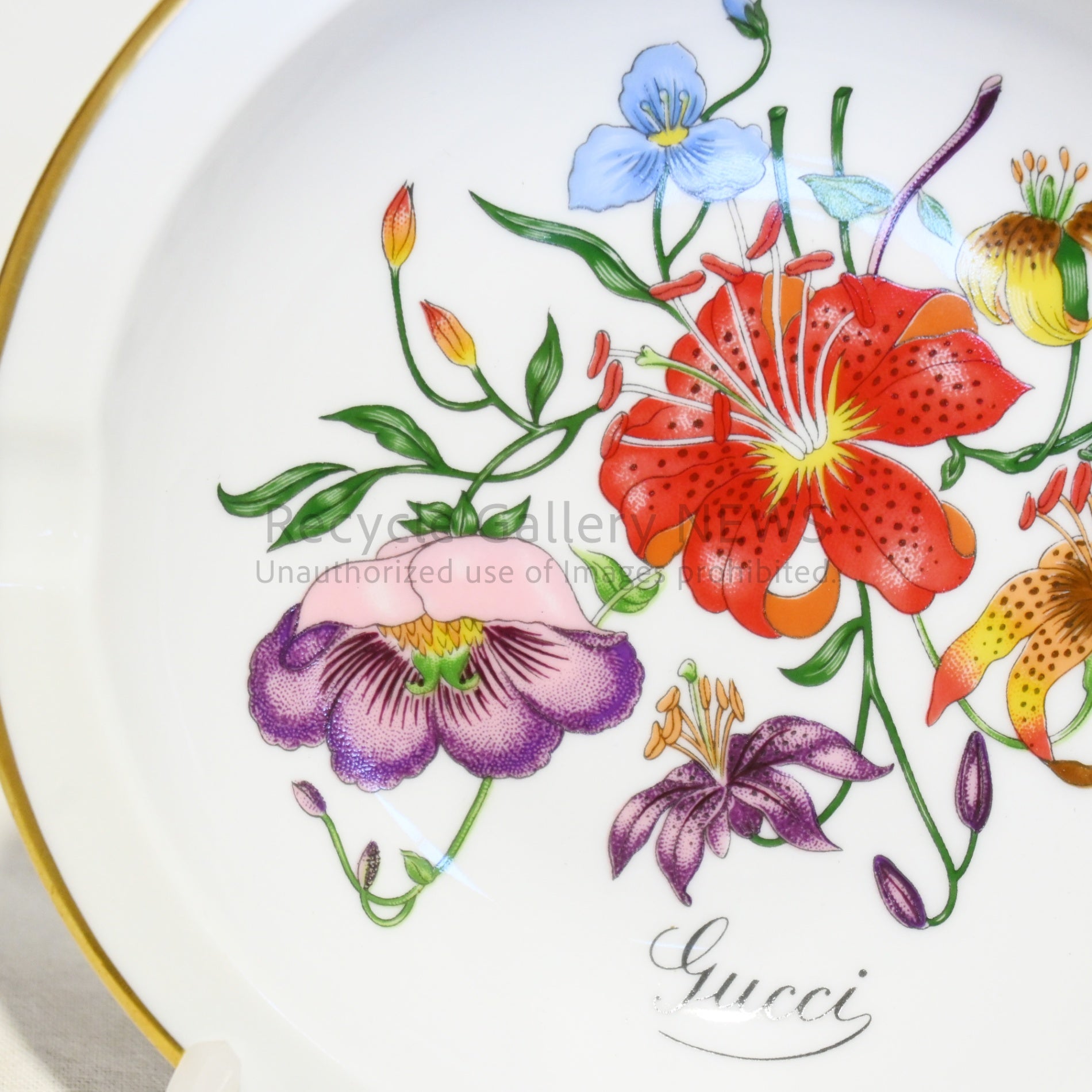 GUCCI x Ginori Ashtray 1970s-80s Unused Rare Italy / グッチ × ジノリ 灰皿 アッシュトレイ 1970~80年代 未使用 希少品 イタリア