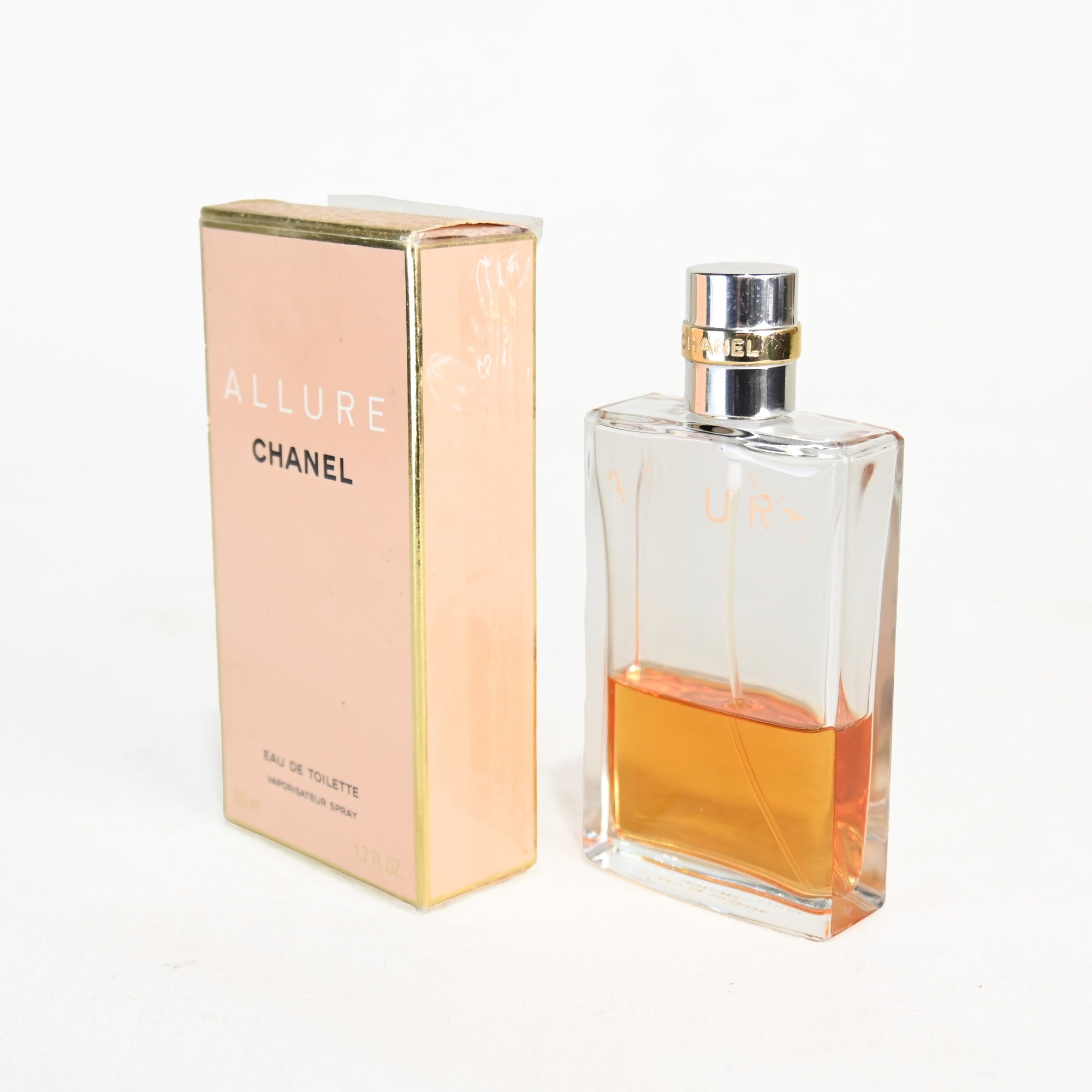 CHANEL ALLURE eau de toilette 50ml Print peeling off / シャネル アリュール オードトワレ 香水