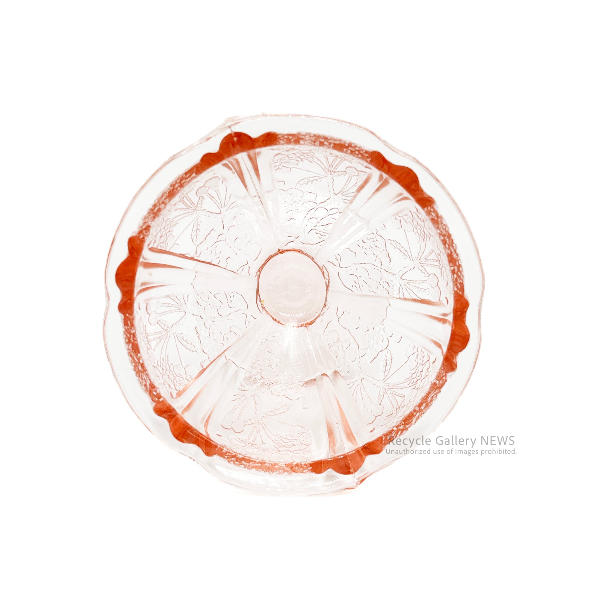 Jeannette Glass Co. Cherry Blossom Sherbet glass U.S.A Vintage / ジャネットグラス シャーベットカップ ヴィンテージ 1930年代 ヴィンテージ