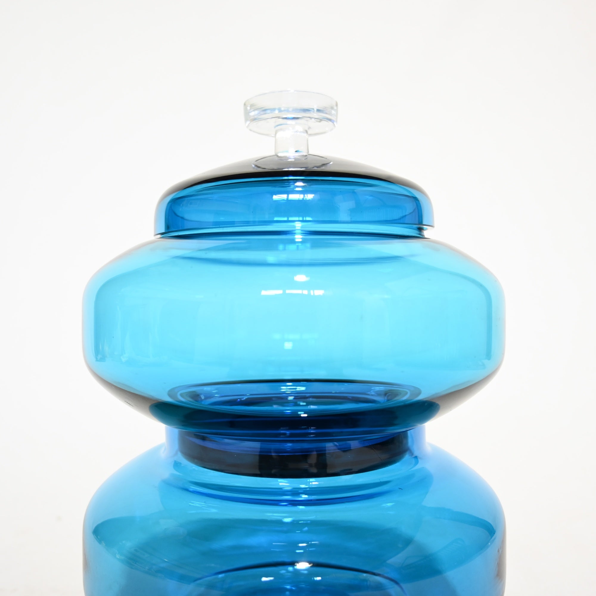 Stacking Glass Bowl with Lid Vintage Accessory case / 2段スタッキング ふた付きガラスボウル ヴィンテージ ケース 小物入れ