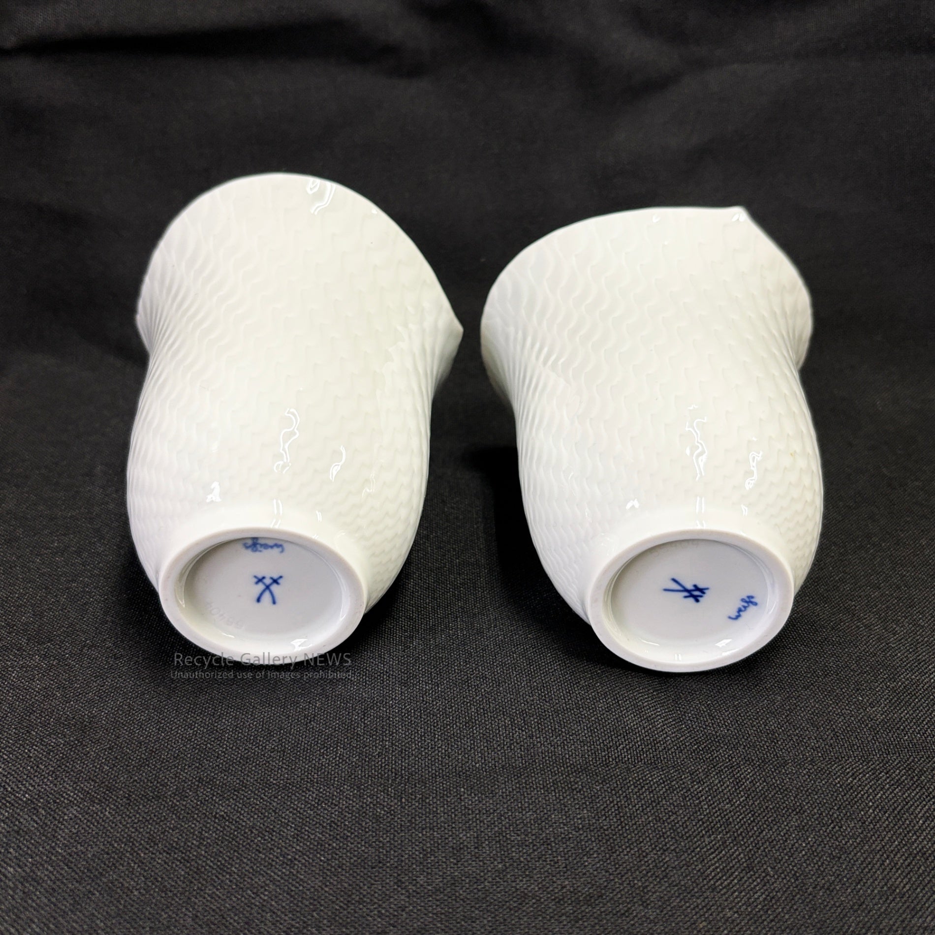 Meissen Wellenspiel Waves Pair Tumblers with Box / マイセン 波の戯れ ペアタンブラー 箱付き