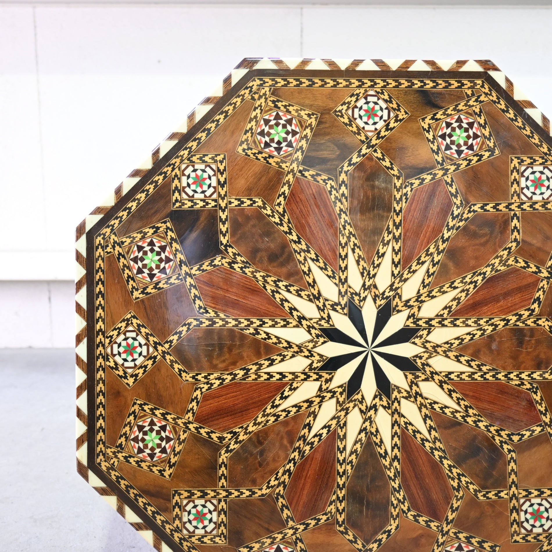 Taracea Furniture Spain Granada Traditional Craft Marquetry Table Vintage / スペイン グラナダ 伝統工芸 タラセア 寄木細工 テーブル ヴィンテージ