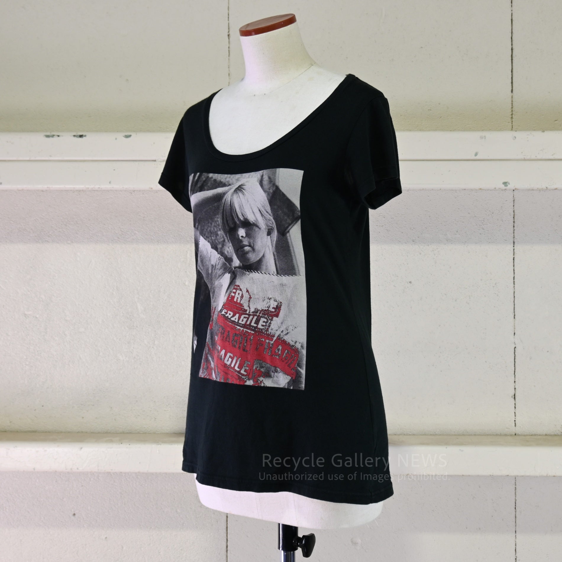 ANDY WARHOL by HYSTERIC GLAMOUR "NICO" Photograph Print T-shirt Black / アンディ・ウォーホル バイ ヒステリックグラマー ニコ プリントTシャツ Fサイズ 黒