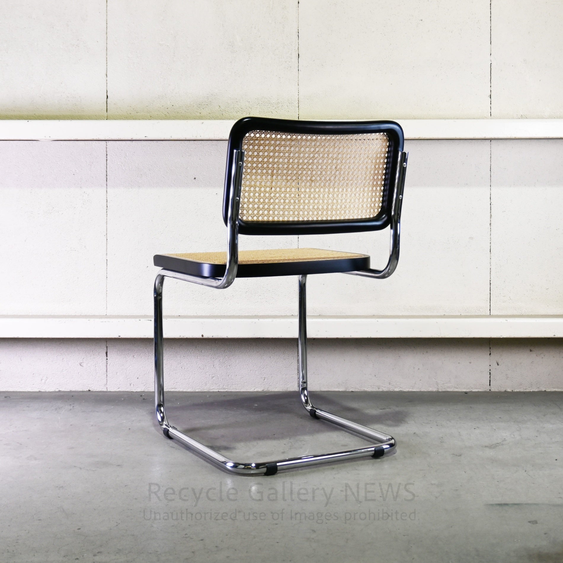Cesca Armless Chair Black Marcel Breuer / チェスカ チェア アームレス ラタン 黒 マルセル・ブロイヤー