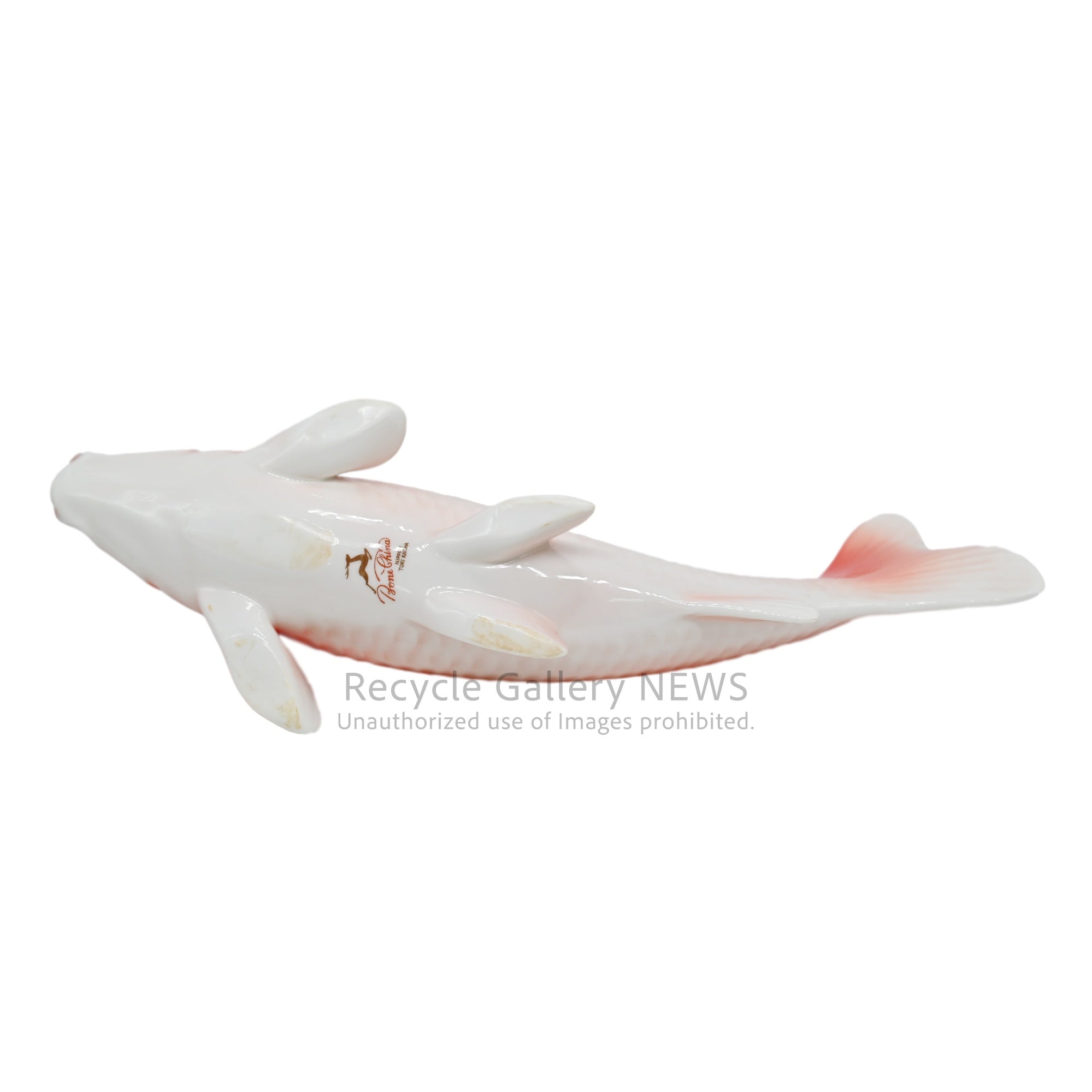 NIPPON TOKI KAISHA Old Noritake Carp Figurine Showa Retro Red Vintage / 日本陶器会社 オールドノリタケ 鯉 フィギュリン 昭和レトロ 赤 ヴィンテージ
