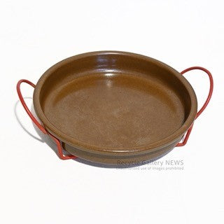 ESRAU Maren Stoneware Grill Pie Plate with Handle Scandinavian Tableware / エスラウ マーレン ハンドル付き ストーンウェア グリル パイ皿 北欧食器