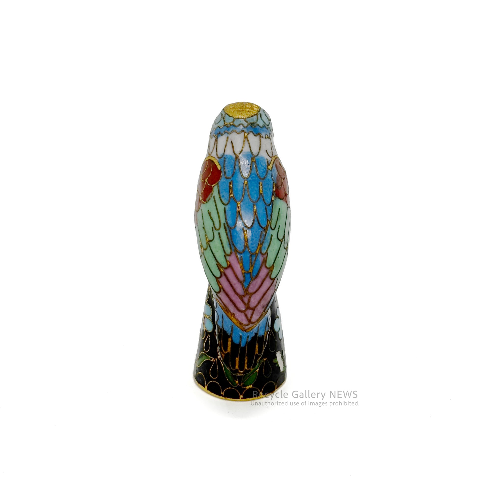 Cloisonné bird thimble Keitai Blue / 鳥 指ぬき 七宝 景泰藍 80年代ヴィンテージ