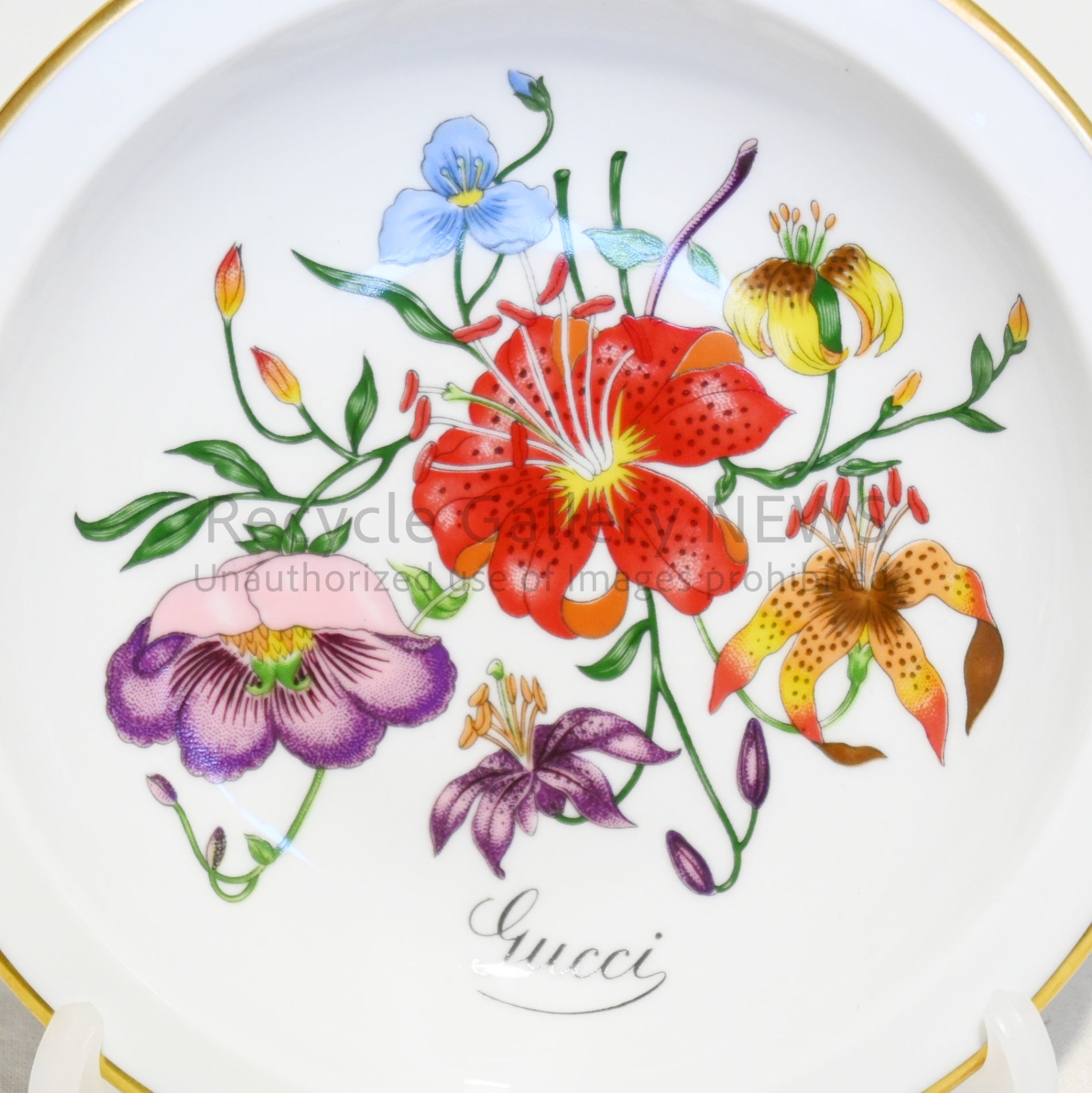 GUCCI x Ginori Ashtray 1970s-80s Unused Rare Italy / グッチ × ジノリ 灰皿 アッシュトレイ 1970~80年代 未使用 希少品 イタリア