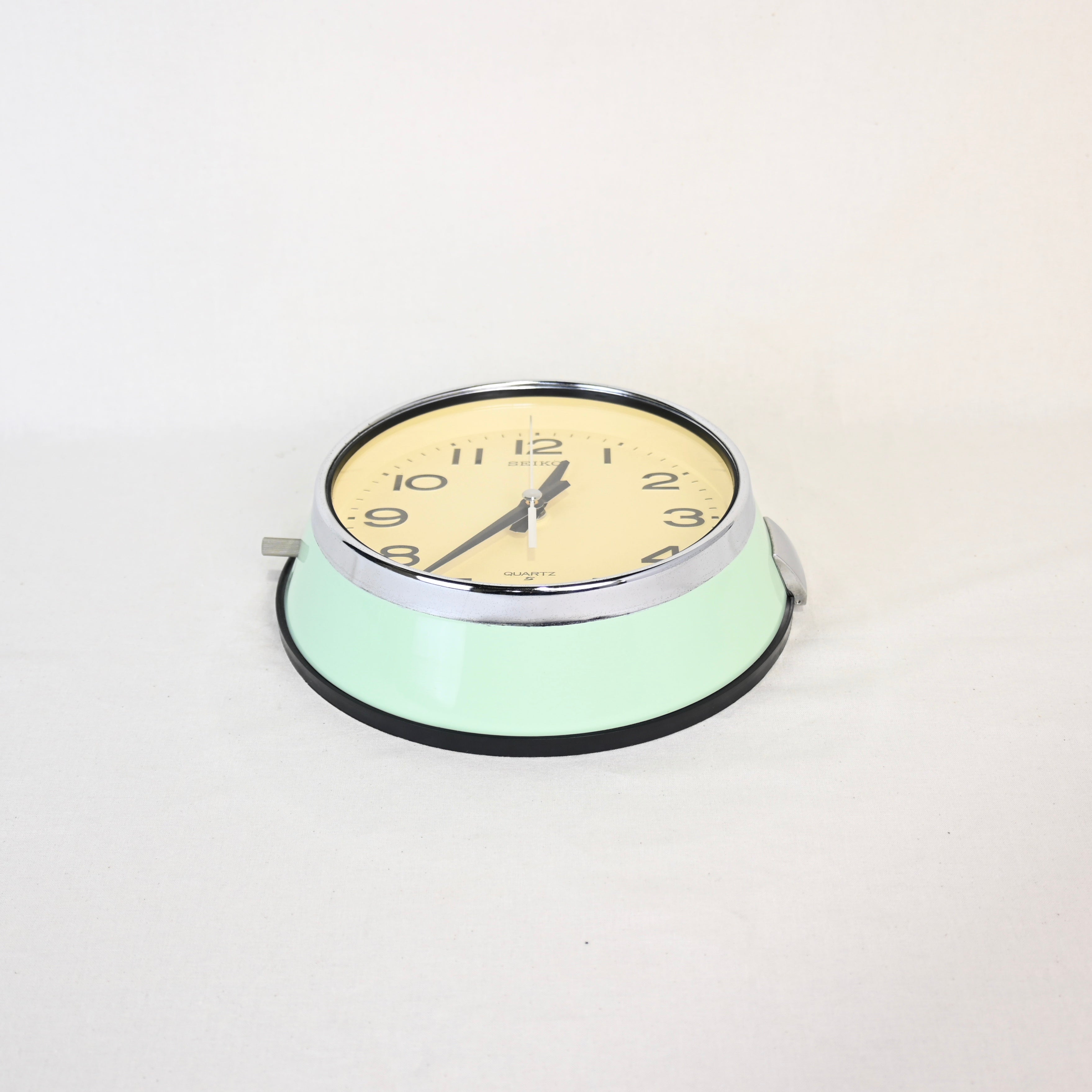 SEIKO Wall clock Bus clock KS474M Light green Retro modern / セイコー 掛け時計 バス時計 ライトグリーン レトロモダン