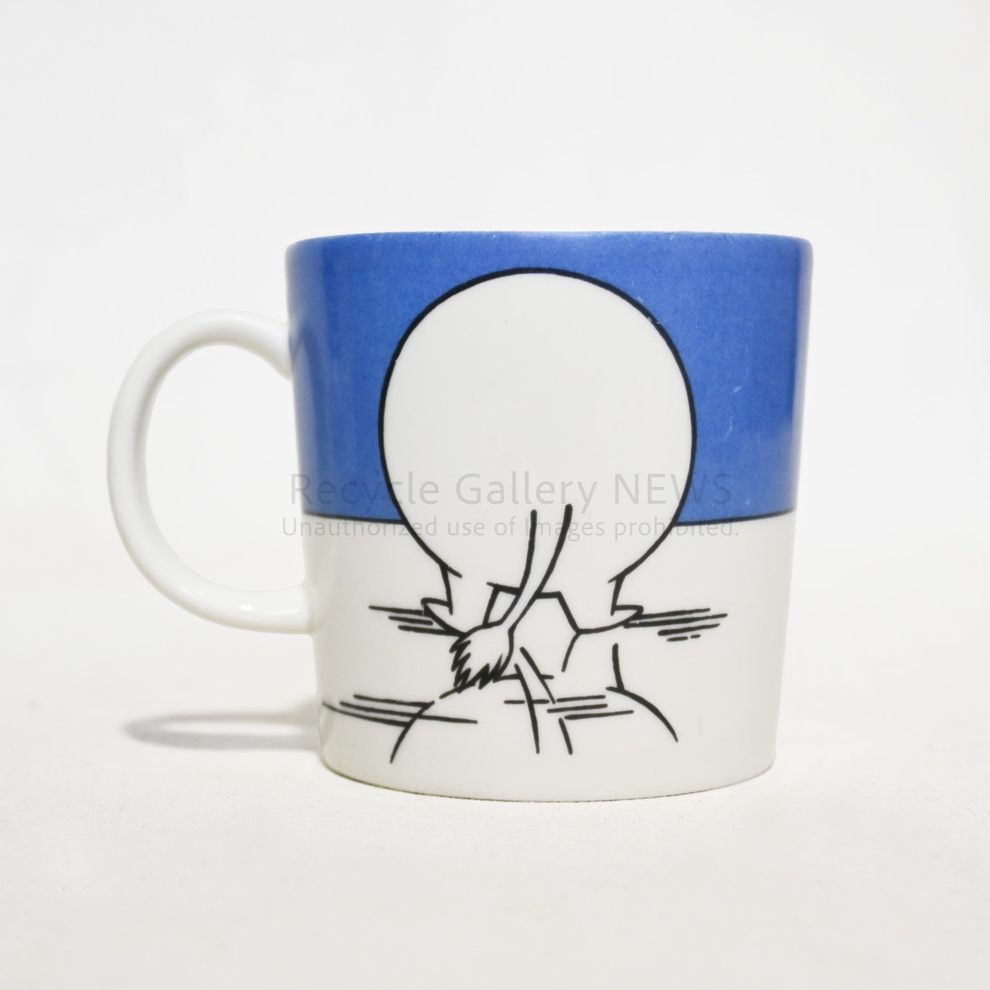 MOOMIN ARABIA Mug Moomintroll on Ice Vintage Scandinavian / ムーミン アラビア マグ ムーミントロール・オン・アイス ヴィンテージ 北欧