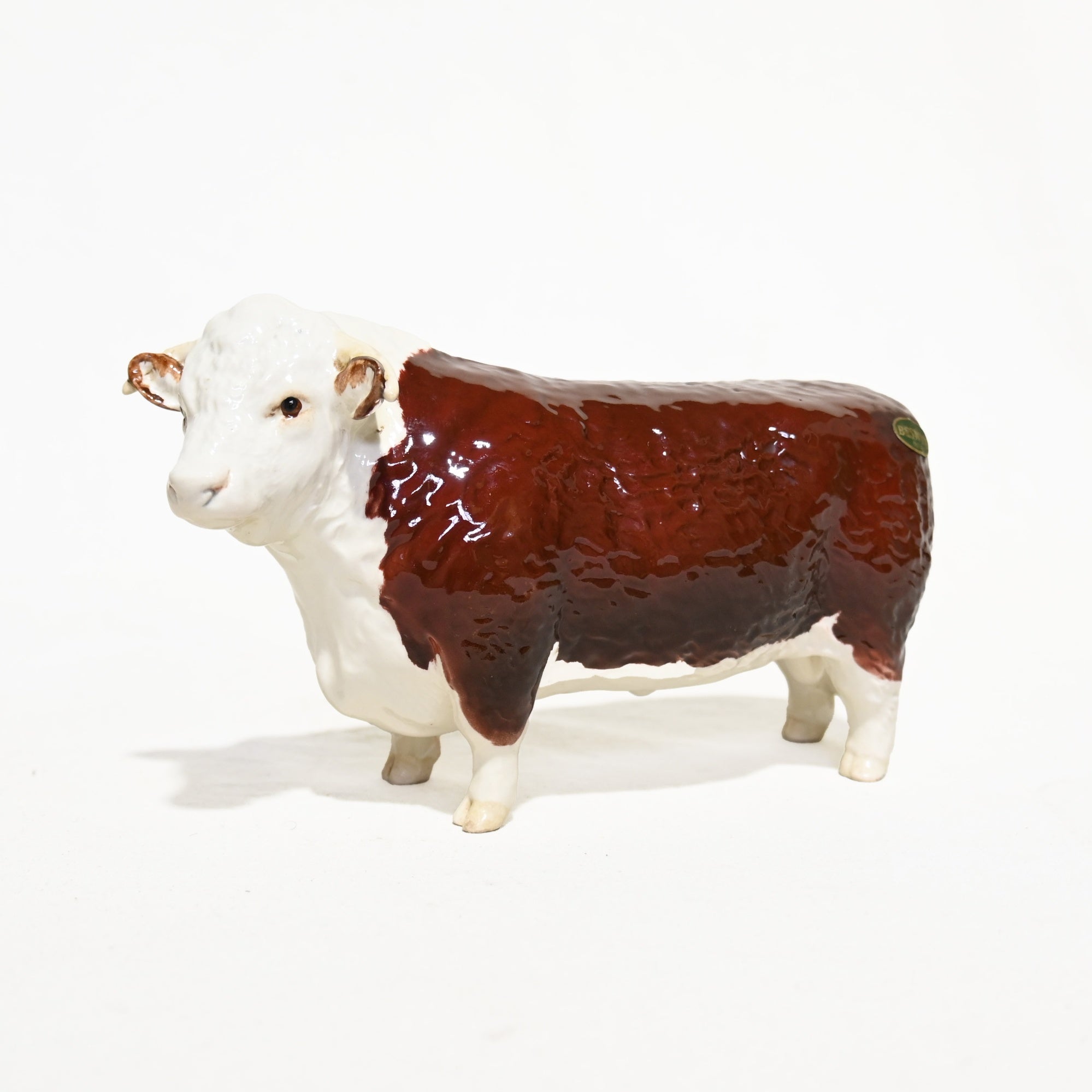 Beswick Hereford Bull Figurine Figurine Ceramic Animal UK British Vintage / ベスウィック ヘレフォード牛 フィギュリン 英国ヴィンテージ