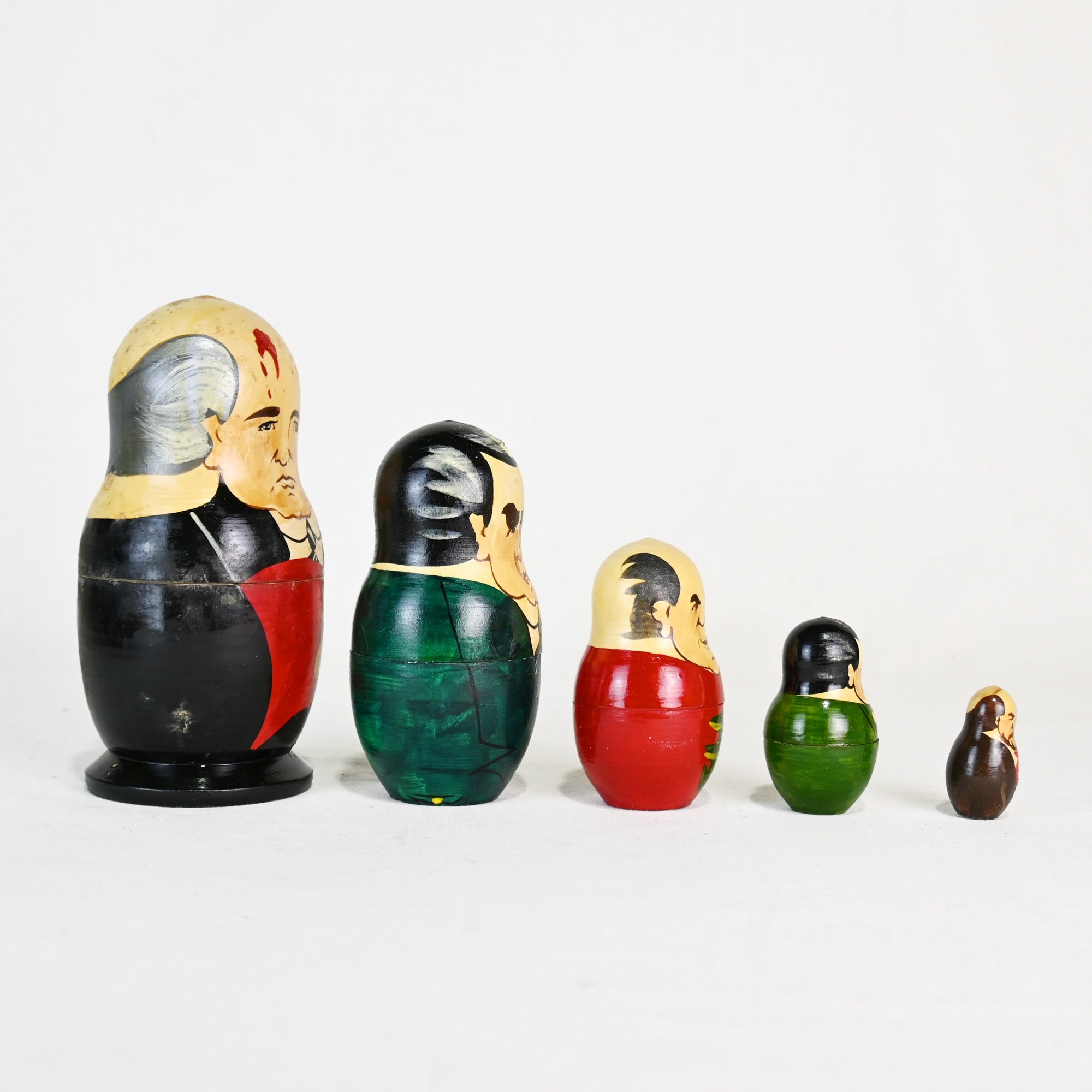 Soviet Union Leaders Matryoshka Russia Vintage / ソビエト連邦 指導者 マトリョーシカ ロシア 旧ソ連 ヴィンテージ