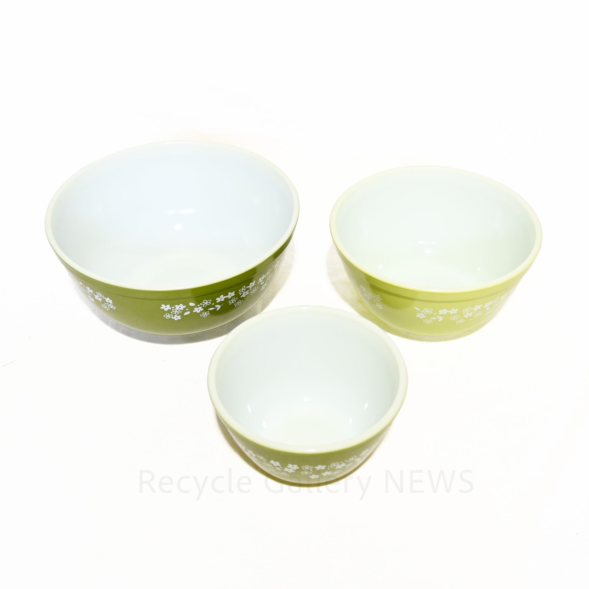 Vintage Pyrex Crazy Daisy Mixing Bowl Small Heat-Resistant Glass American Vintage / オールドパイレックス ミキシングボウル Sサイズ クレイジーデイジー 耐熱ガラス アメリカヴィンテージ