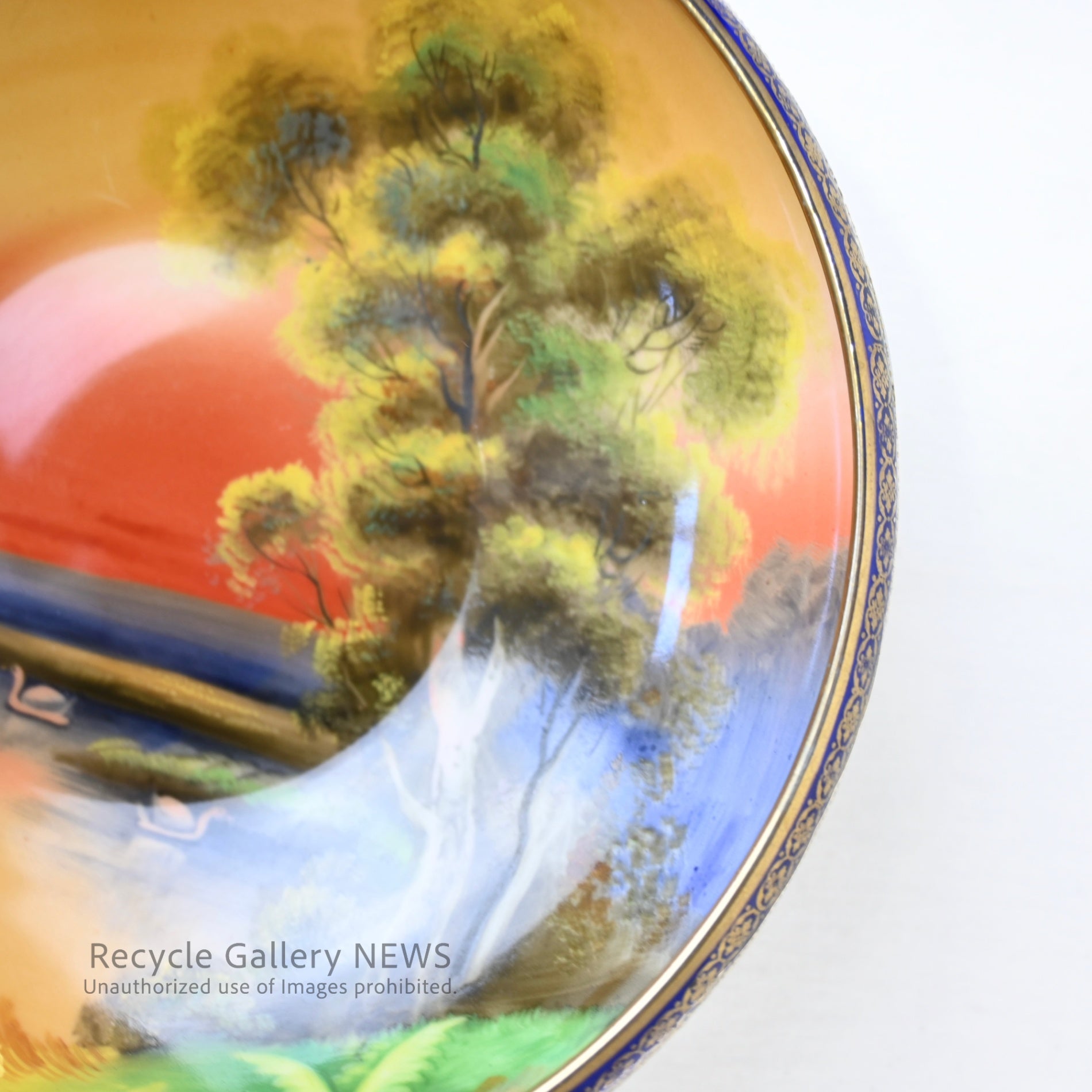 Old Noritake hand paint bowl Tree in the Meadow series / オールドノリタケ　ハンドペイントボウル　ツリーインザメドウシリーズ
