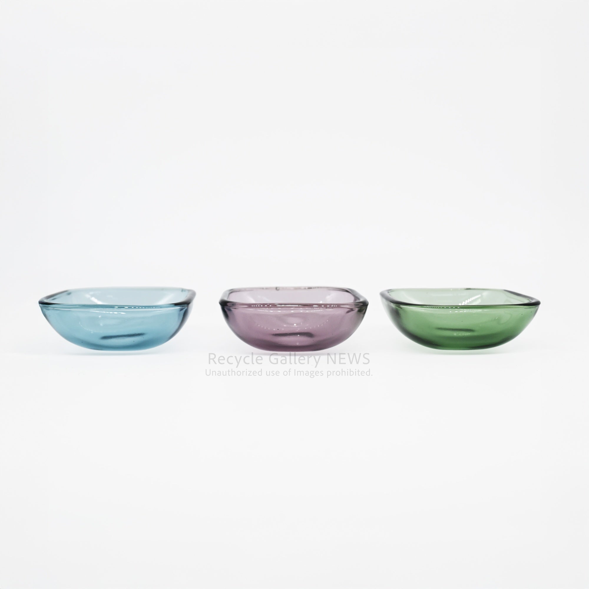 Rare Hoya Glass "Starting Unit series" Set of 6 Plates Japanese Tableware Showa Retro / 保谷硝子 スターティングユニット６点セット  日本 食器 昭和レトロ 希少
