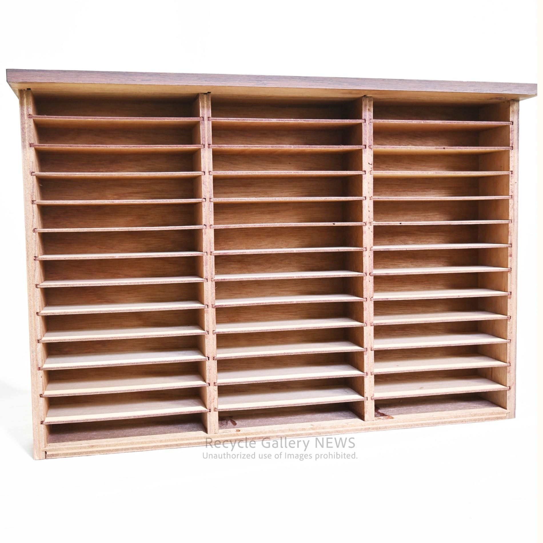 Rosewood-print Veneer small drawer unit with 4 drawers Showa retro style / ローズウッドプリント 突板小引き出し 引出4杯 昭和レトロ