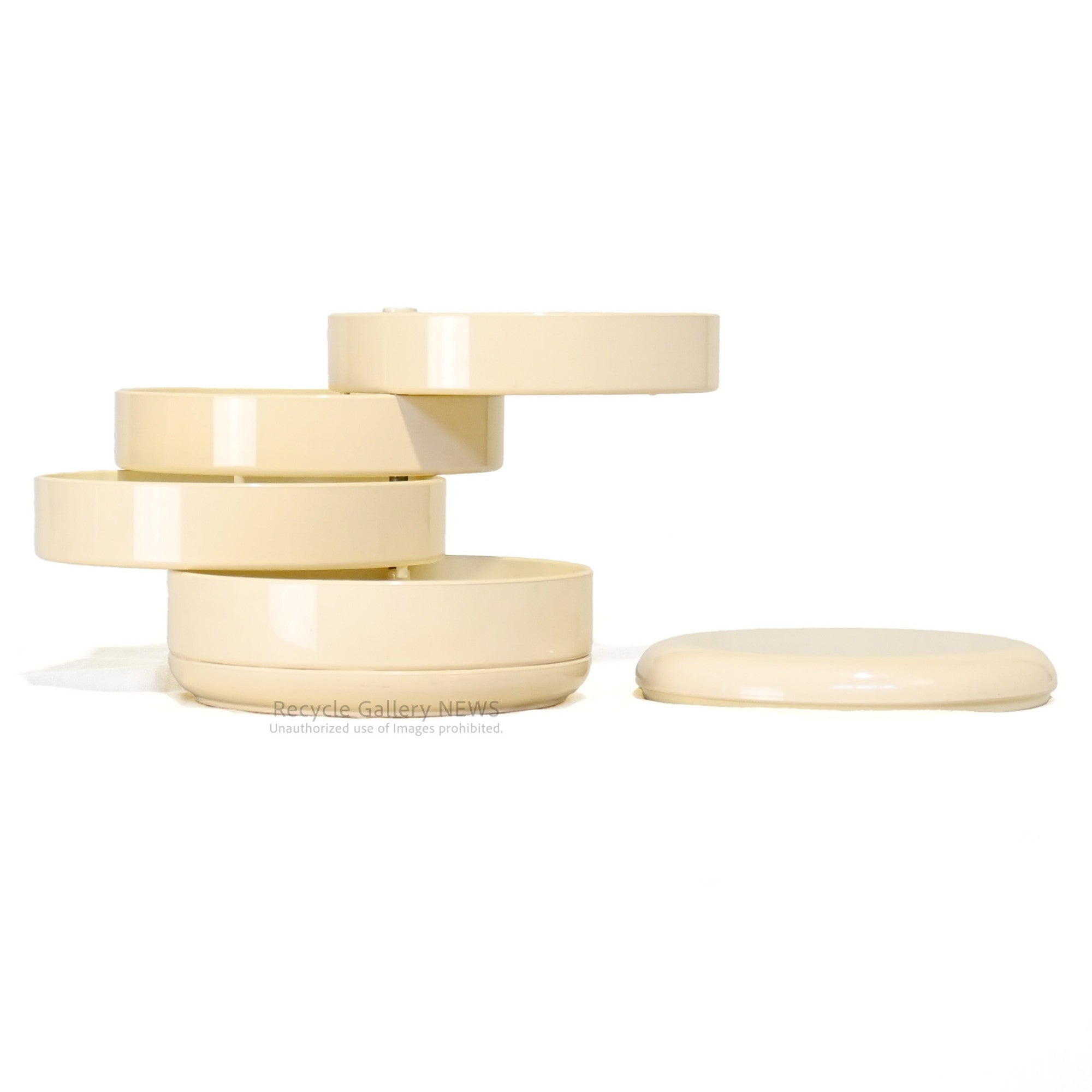 REXITE multiplor rotating desk organizer Cream Italia / マルチプラー レキサイト 回転 デスク収納 クリーム色 イタリア