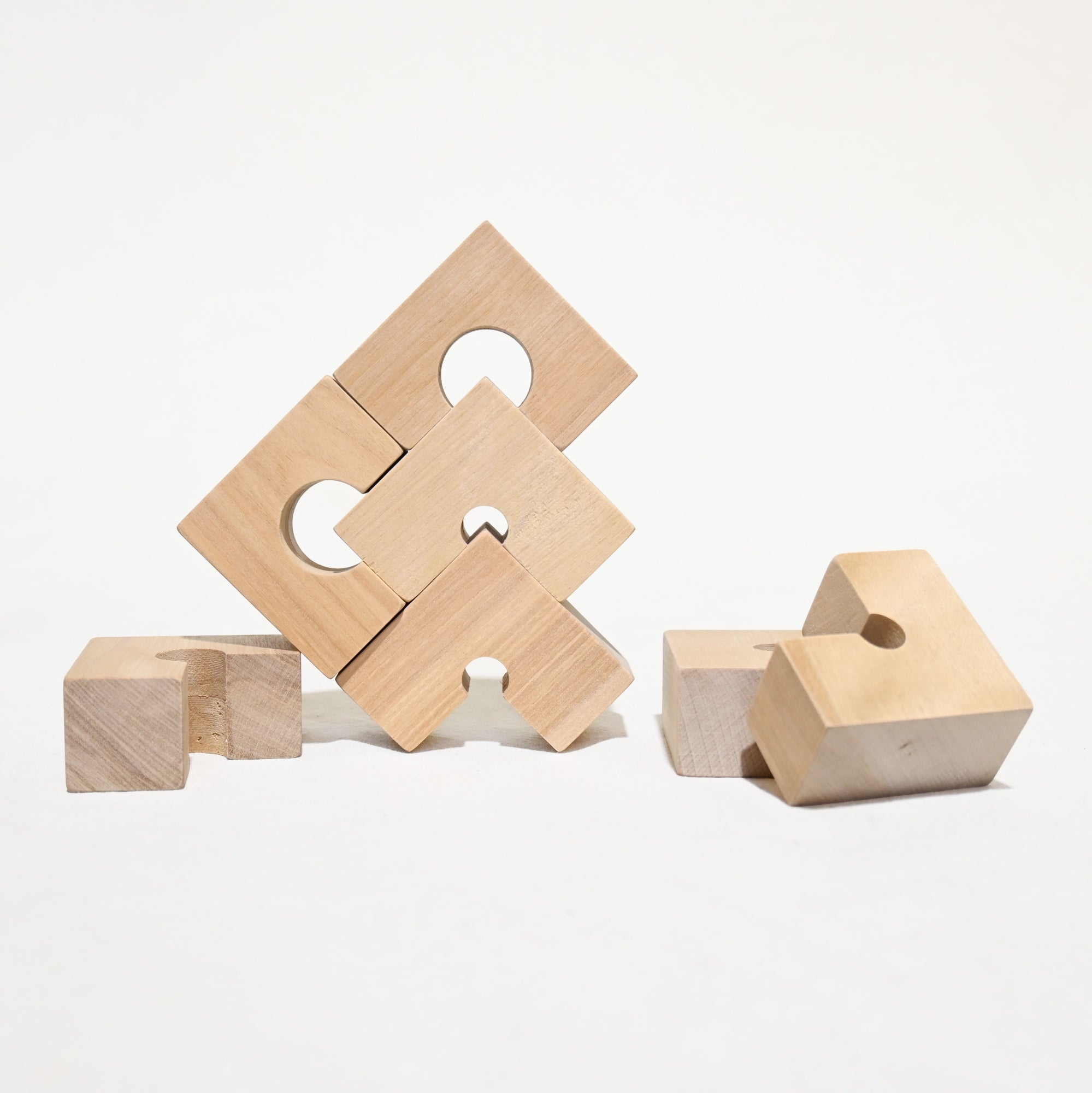 kara coro Building blocks ”L” Handcrafted Wooden Toys Japan Rare / 木のおもちゃ工房カラコロ 積み木 エル 日本 生産終了 希少品