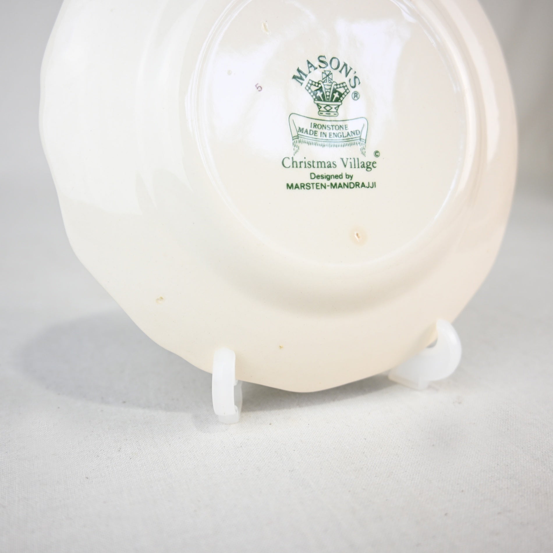 MASON'S IRONSTONE Christmas village Plate 3-size UK Vintage / メイソンズアイアンストーン クリスマスヴィレッジ プレート3サイズ各種 英国ヴィンテージ