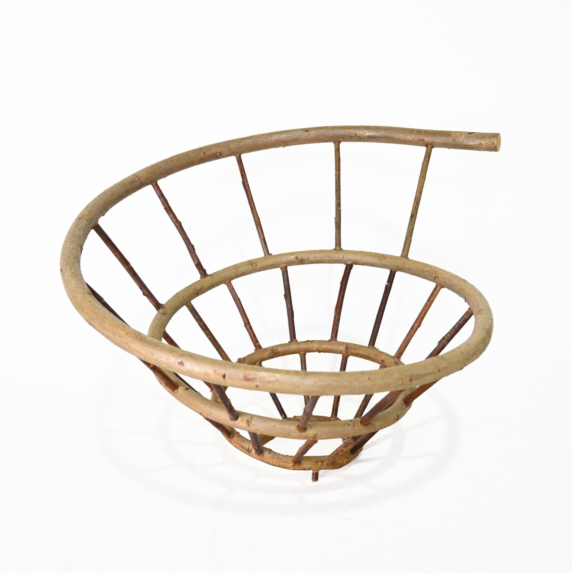 MARKKU KOSONEN Spiral basket Finland Vintage Woodworking Art / マルック・コソネン スパイラルバスケット フィンランド ヴィンテージ 自然物 アート