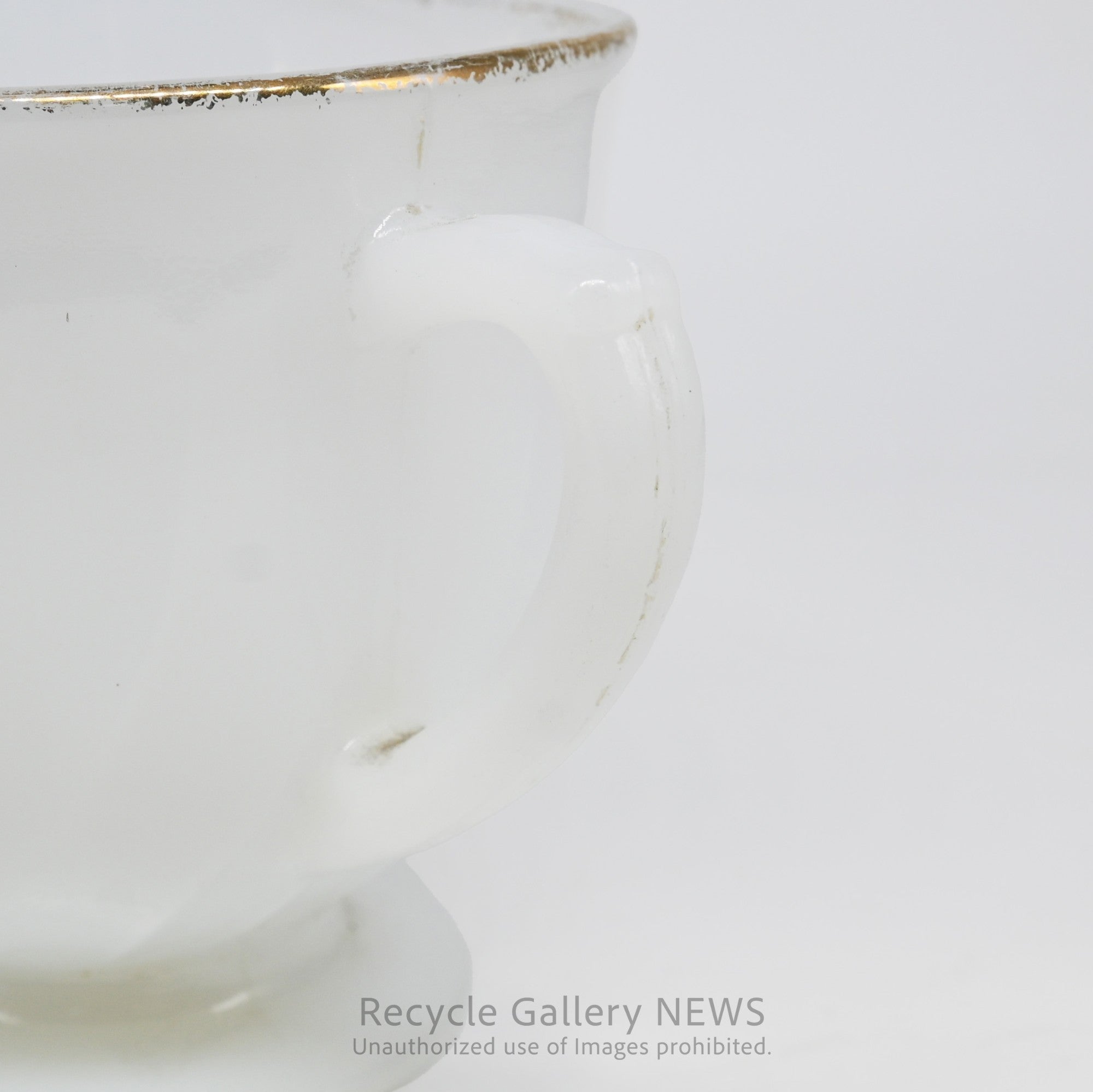Vintage Fire-King Swirl Gold Rim Creamer American Mid Century/ ファイヤーキング スワールゴールドリム クリーマー アメリカ ミッドセンチュリー