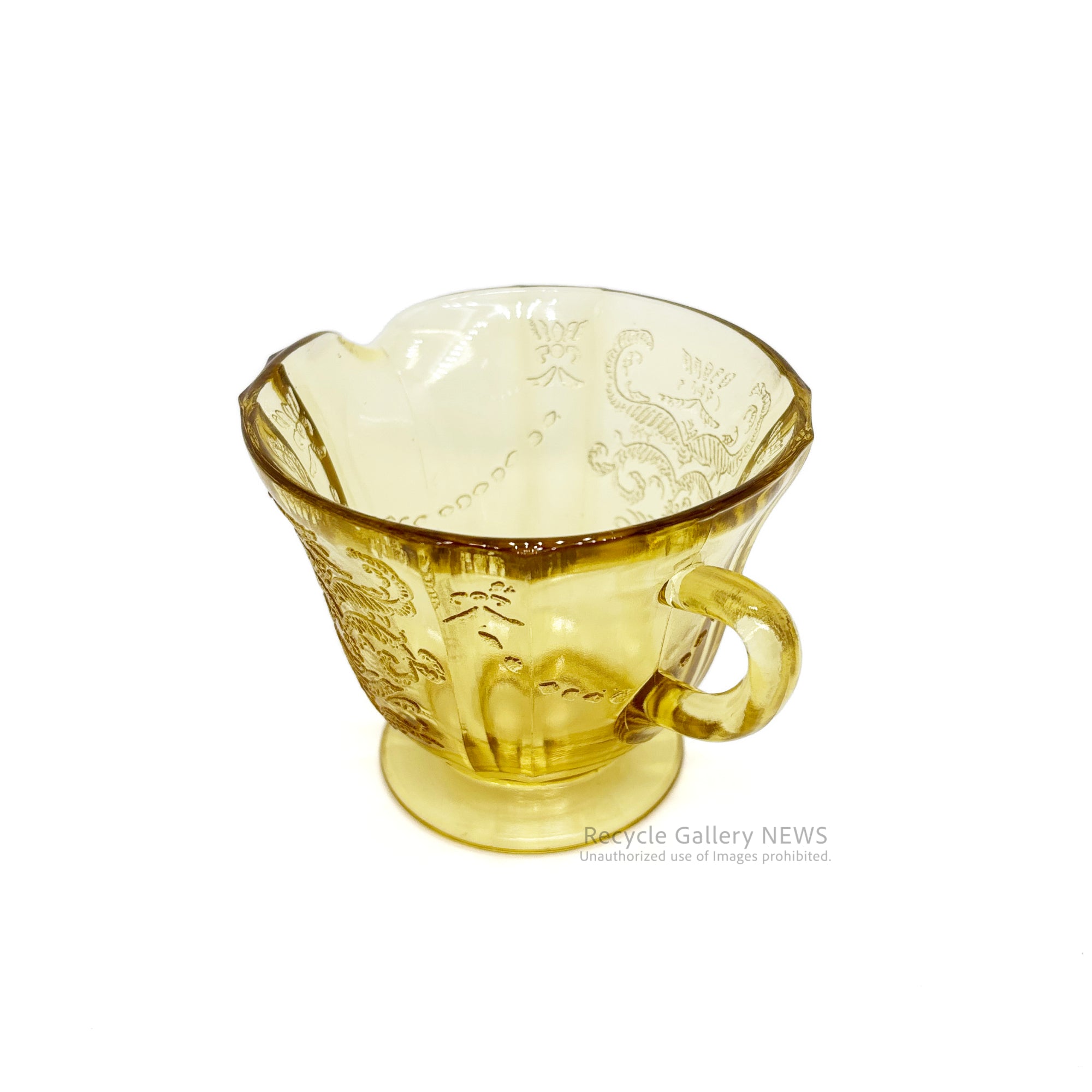 Federal Glass "Madrid" Creamer U.S.A Vintage / フェデラル・グラス マドリッド クリーマー 1930年代
