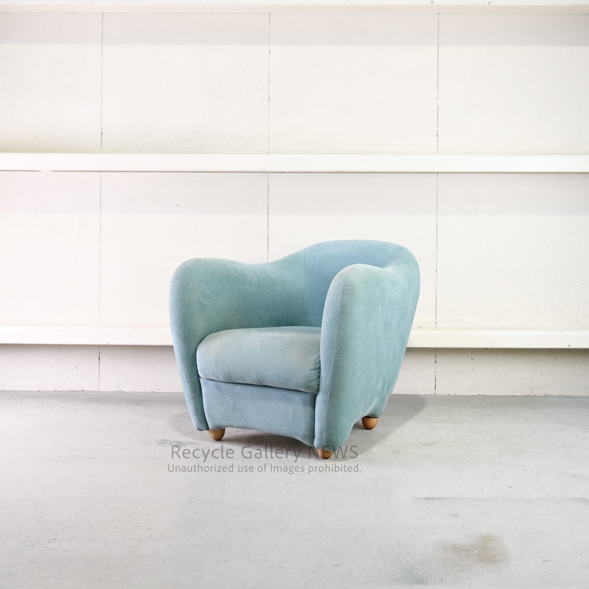 IDEE MINI MILLER ARM CHAIR Blue Gray Japan Mid Century Modern