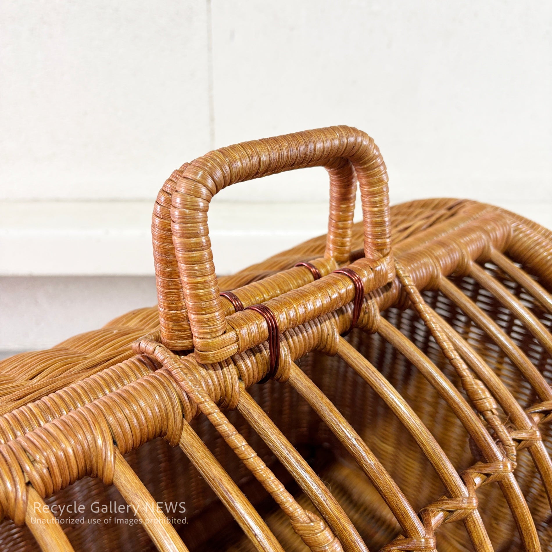 Rattan Pet Carrier Pet Cage Basket / 籐 ラタン ペットキャリー ペットケージ カゴ