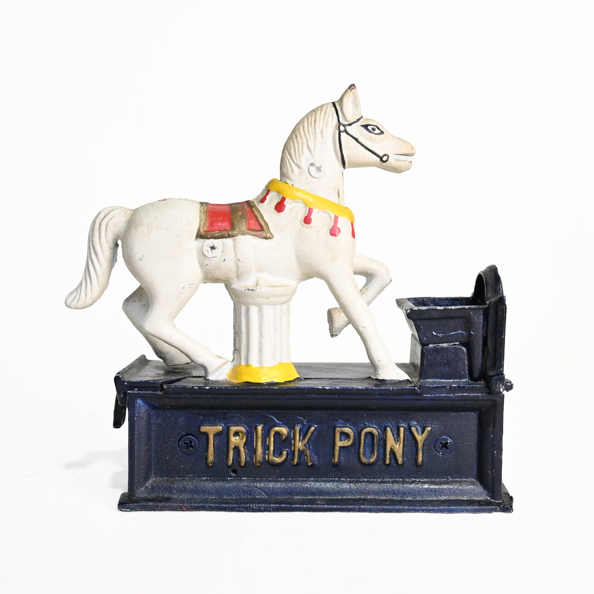 Cast Iron Trick Pony Mechanical Bank Retro / ポニー 馬 機械式貯金箱 鋳物 仕掛け レトロ