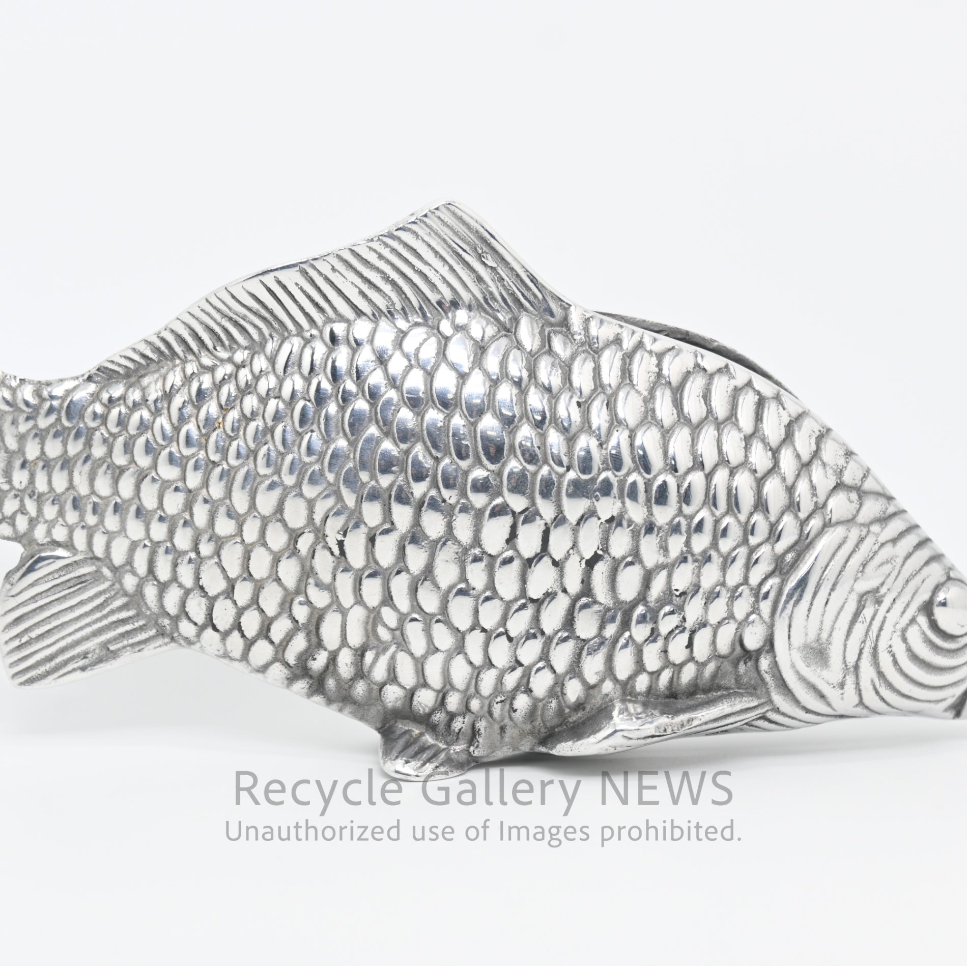 Vintage Carp Motif Napkin Holder Silver Plated / 鯉モチーフ ヴィンテージ ナプキンホルダー シルバー 銀メッキ