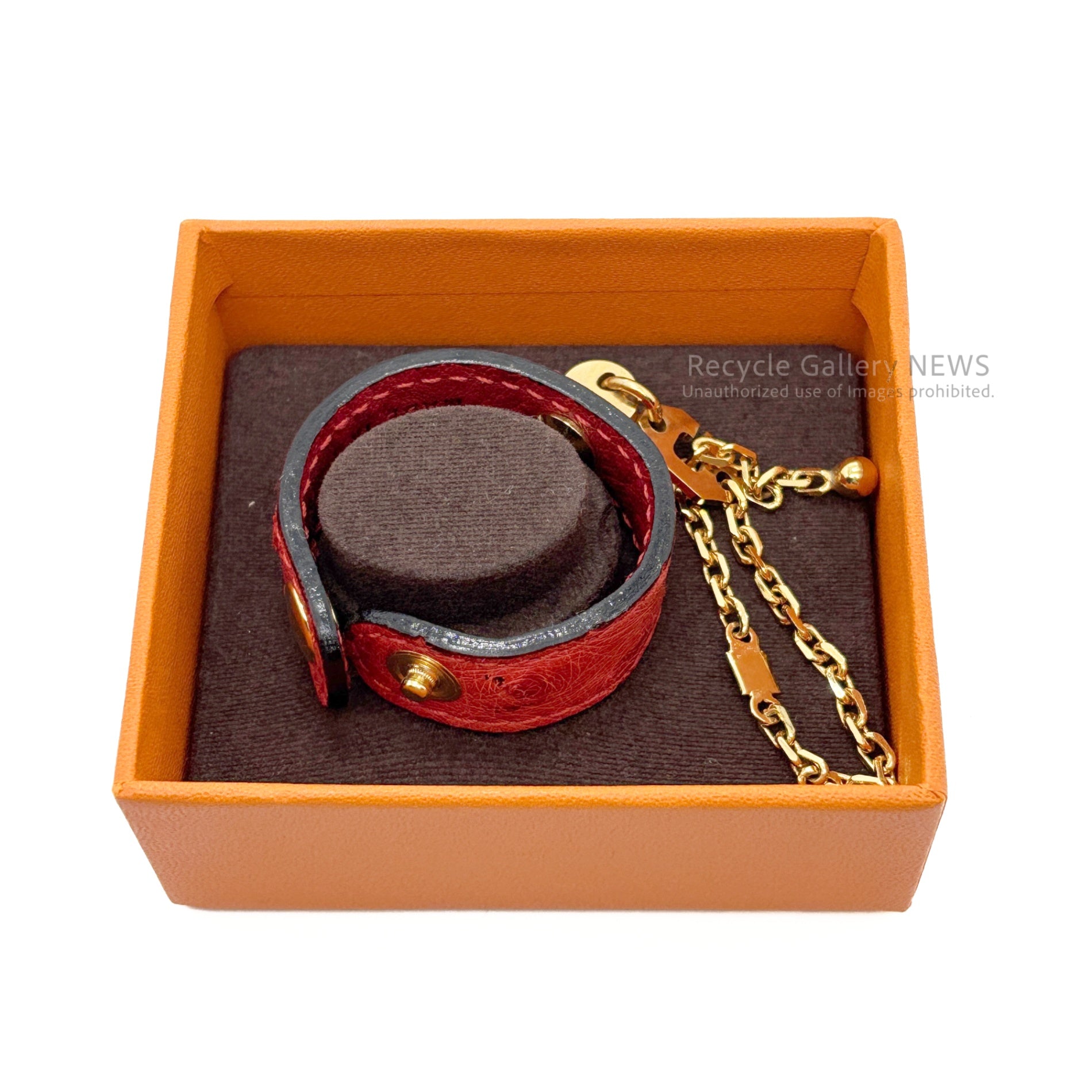 HERMES Red Ostrich Glove Holder Italia / エルメス グローブホルダー レッド オーストリッチ