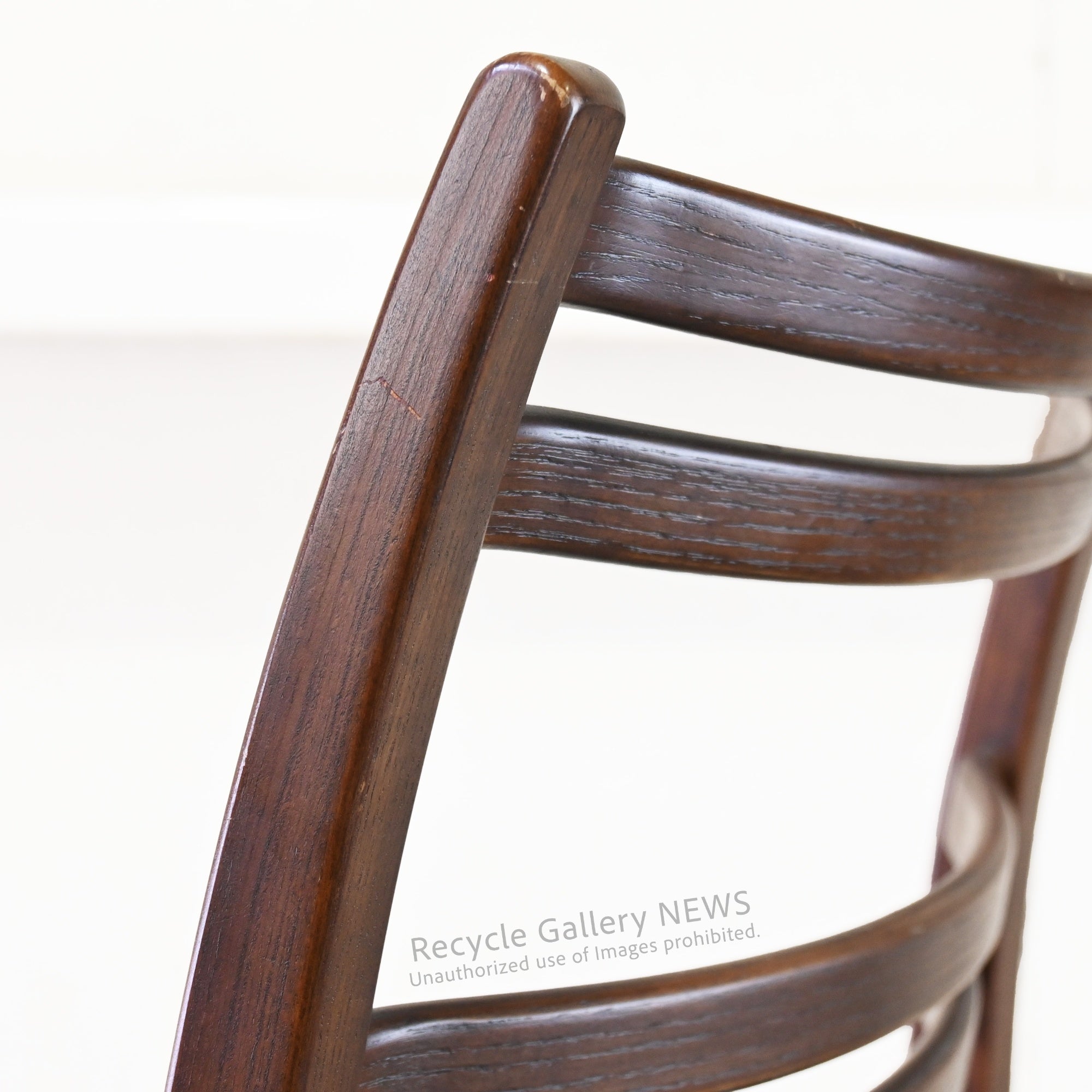 Fuji Furniture Wooden Armless Chair "Calm" Japan Scandinavian Style / 冨士ファニチア アームレスチェア カーム 日本 北欧 木製