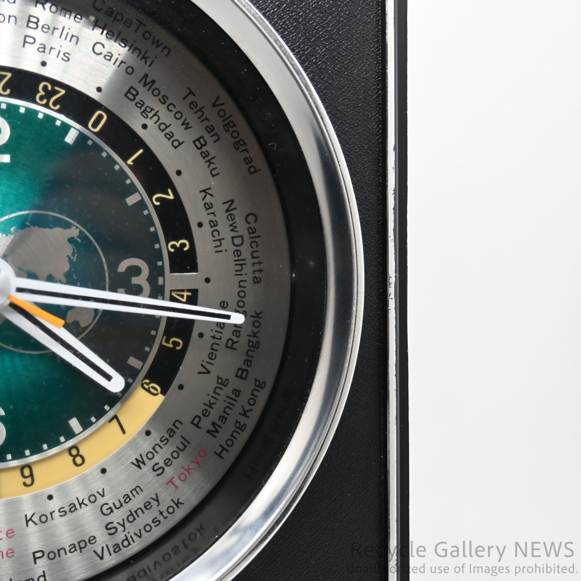 CITIZEN Transistor World Time Clock Retro Modern / シチズン ワールドタイム 置時計 レトロモダン