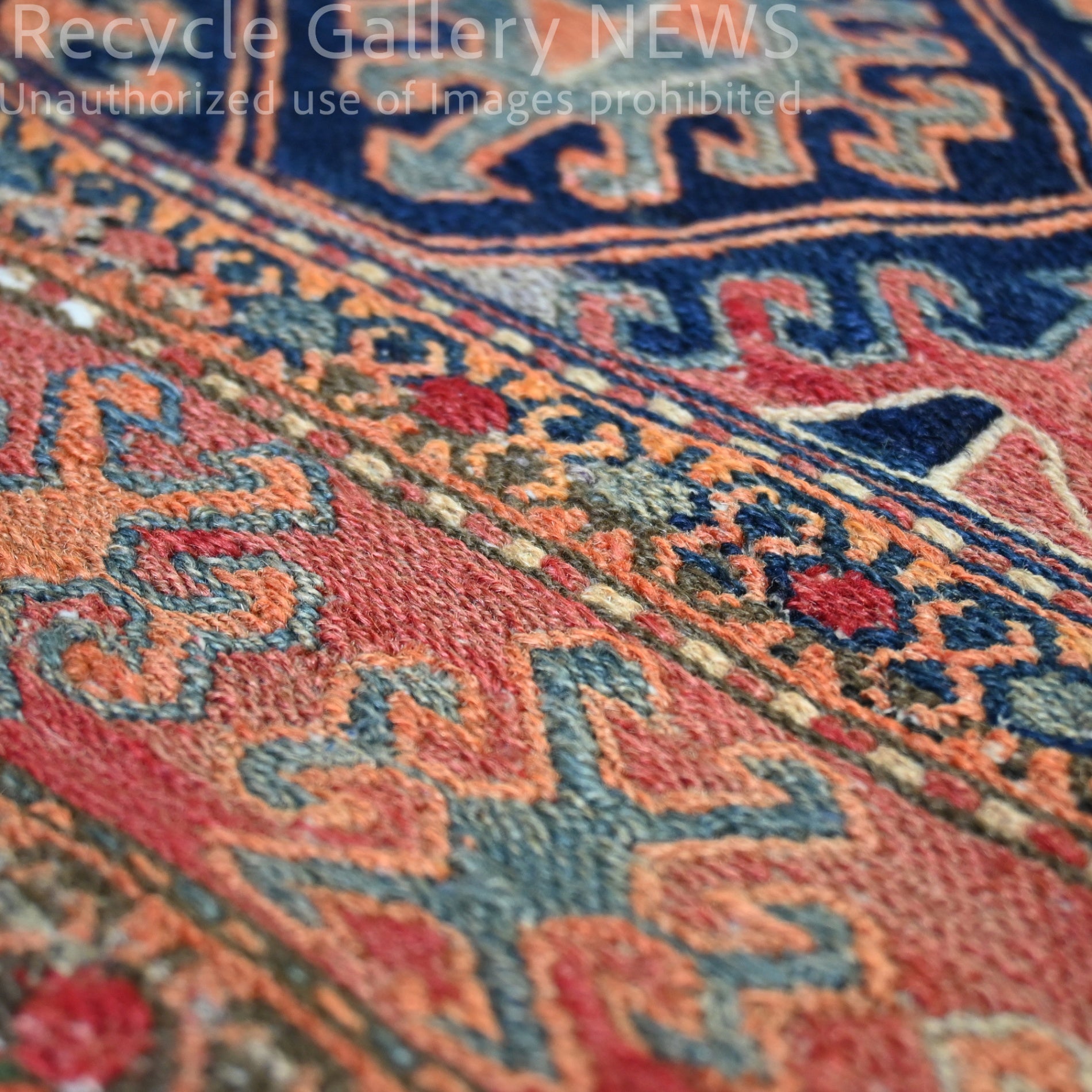 Old Kilim Cushion Cover [A] Vintage Brown Middle east / オールドキリム クッションカバー 中東 伝統織 赤系 3種類 (A ヴィンテージブラウン）