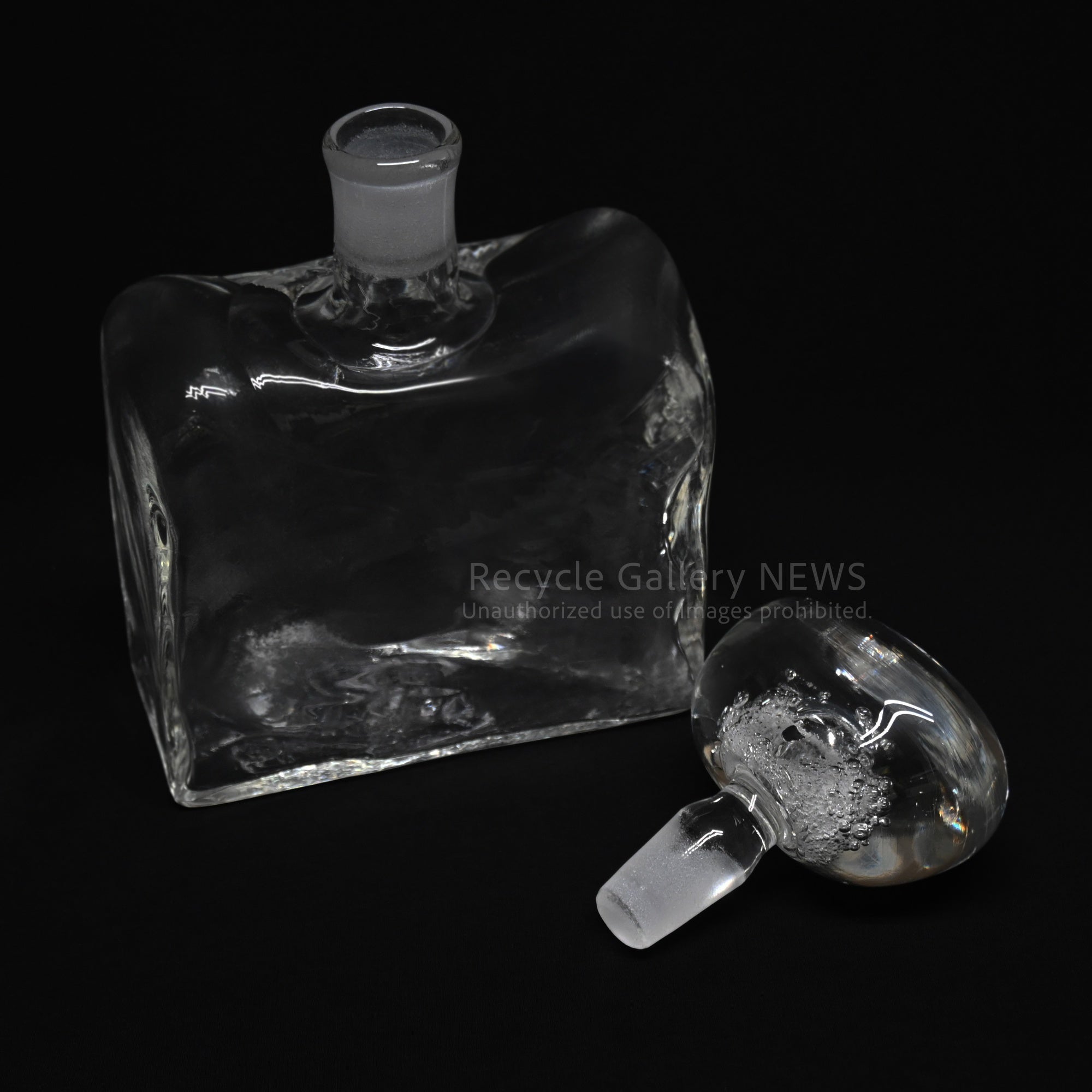 Seikosha Glass Studio Naoya Arakawa Handblown Glass Perfume Bottle / 晴耕社ガラス工房 荒川尚也 ハンドメイド アートガラス 香水瓶