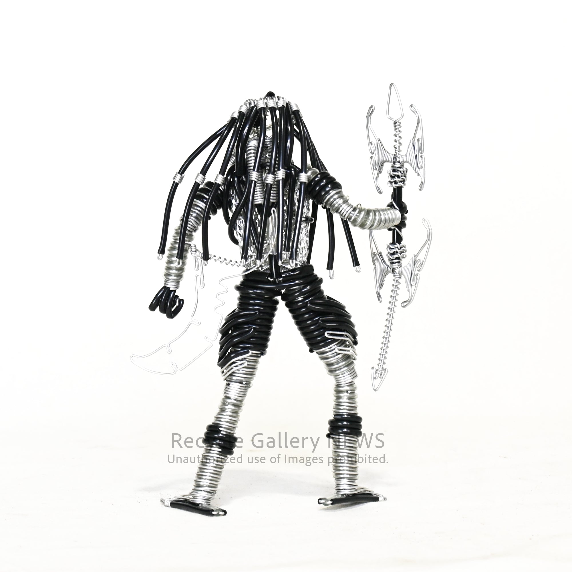 Wire art figure Predator Handmade Objetct / ワイヤーアートフィギュア プレデター ハンドメイド オブジェ