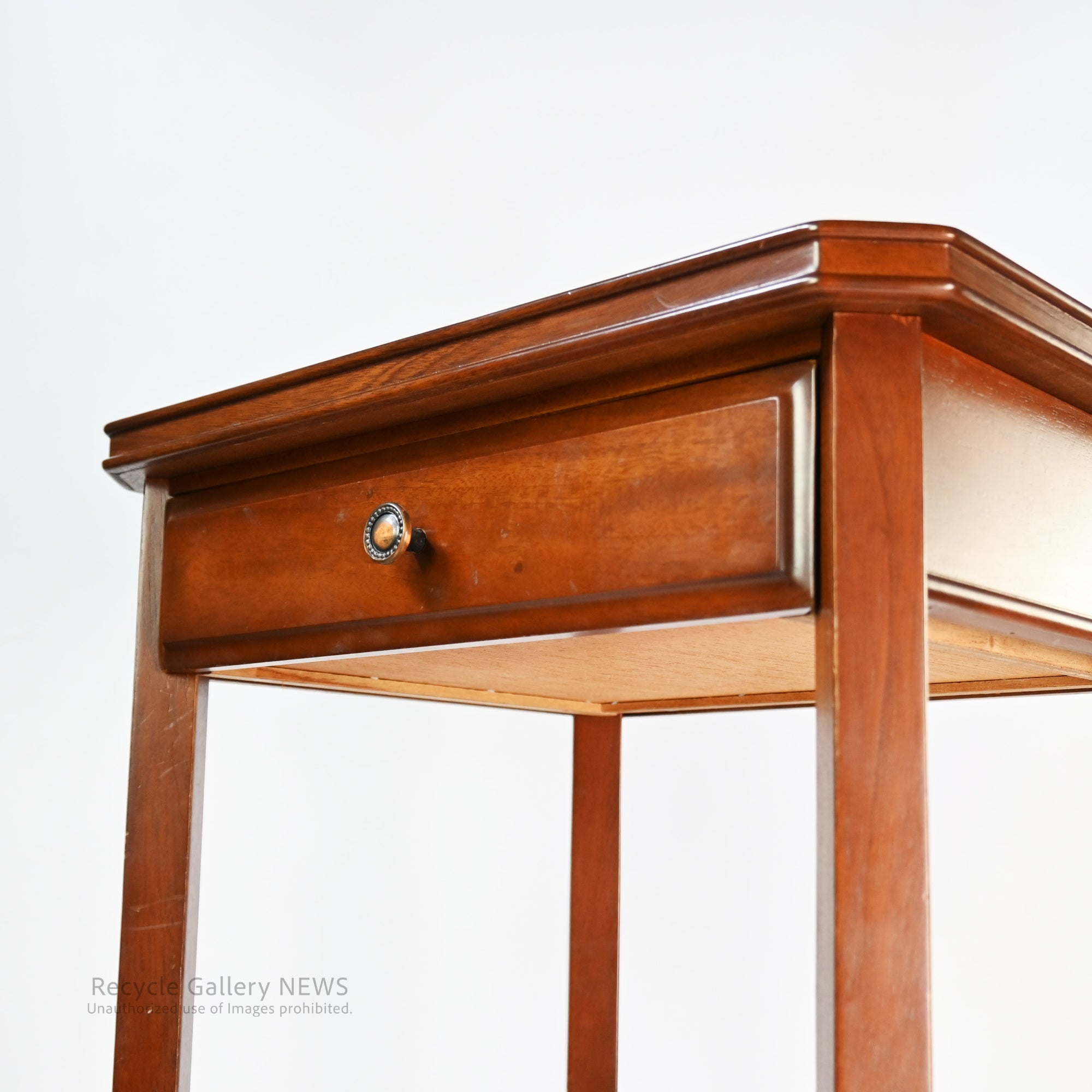 Retro Chic Console Table with Tapered Legs Classic Accent Display Shelf / コンソールテーブル クラシカル シック レトロ テーパードレック 飾り棚