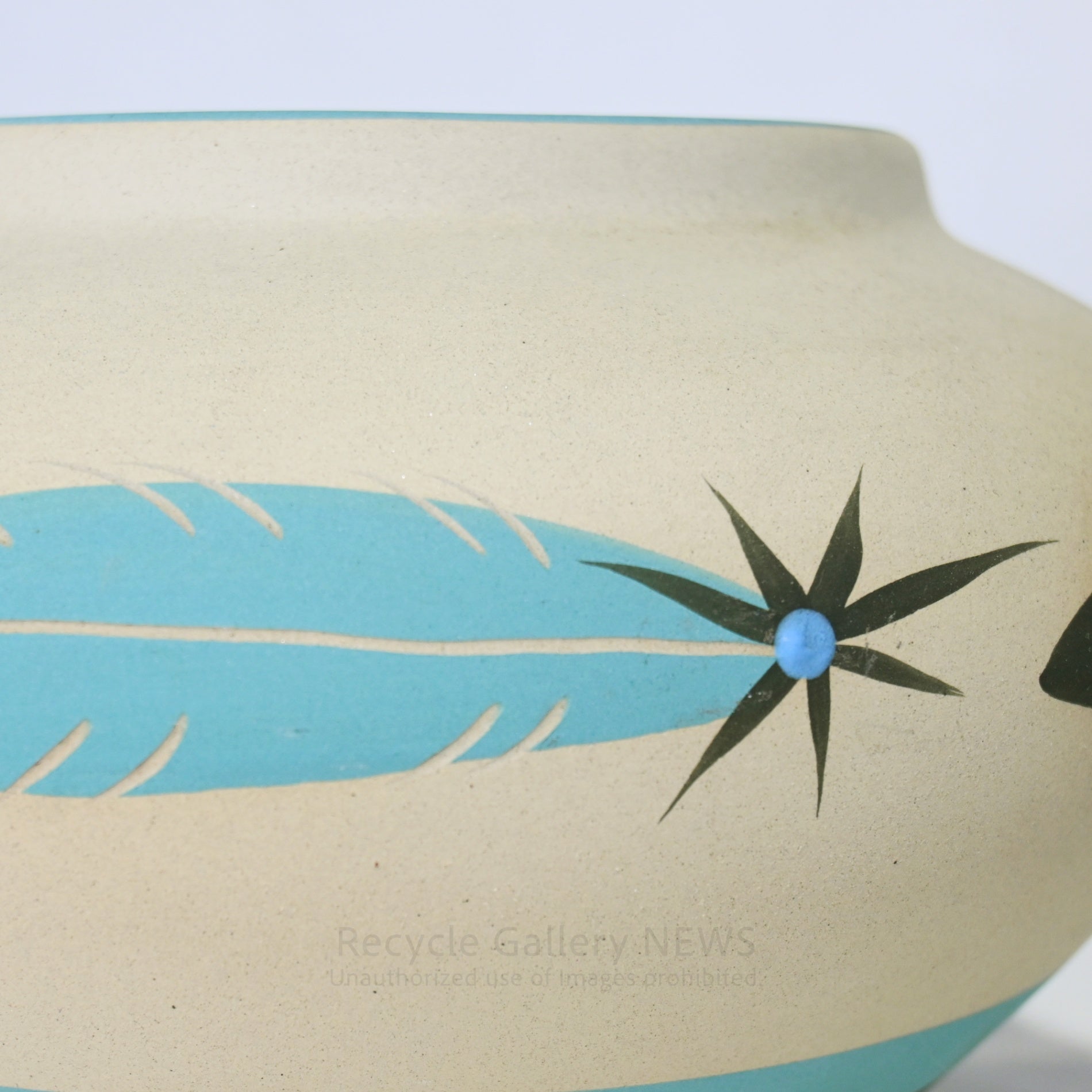 Betty Selby Native American motif Ceramic pot Vase Interior object / ベティ・セルビー ネイティブアメリカン モチーフ 陶磁器 ポット 花瓶 インテリアオブジェ